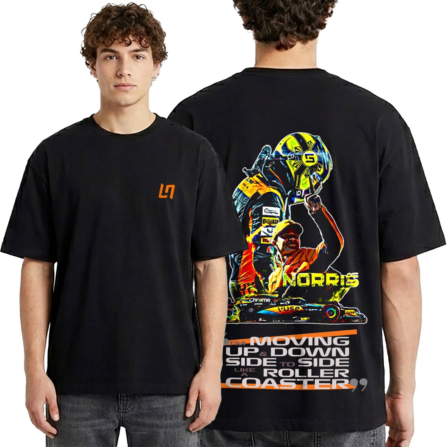 Callibr15 Printed Men Round Neck Black T-Shirt