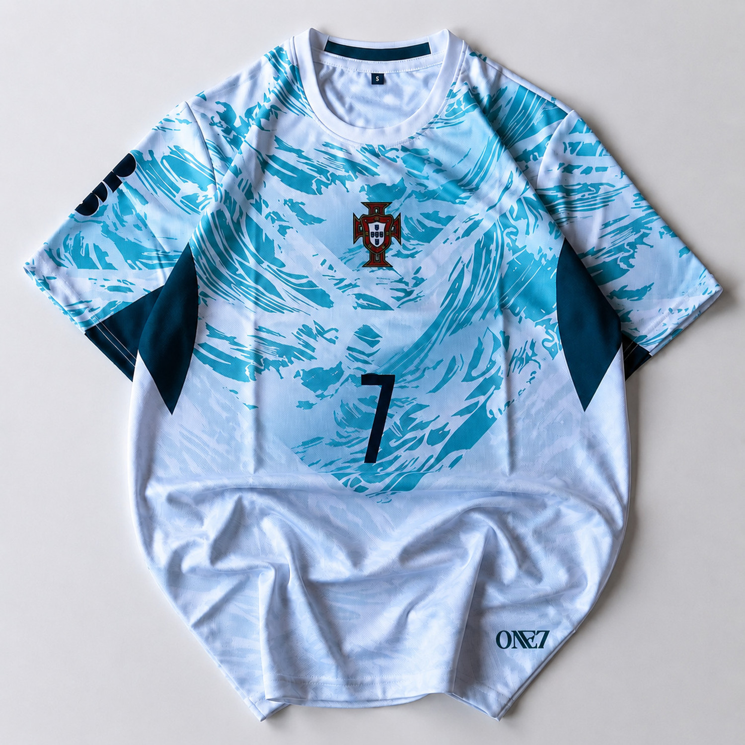 Image of ONE 7 Printed Men Round Neck Multicolor T-Shirt