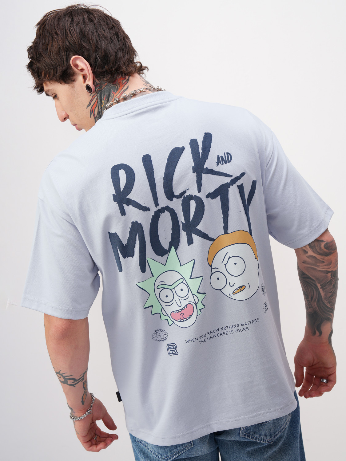 Image of HIGHLANDER Printed Men Round Neck Grey T-Shirt
