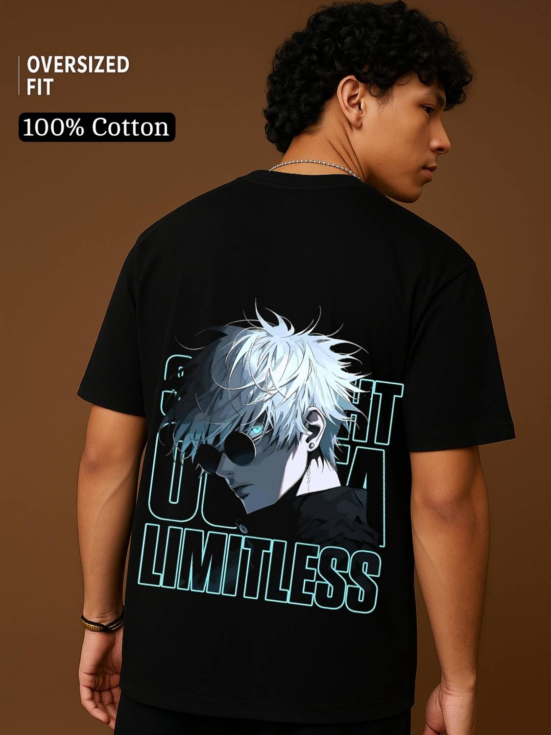 Wayup Black Round Neck Printed Men's T-Shirt - Image 4