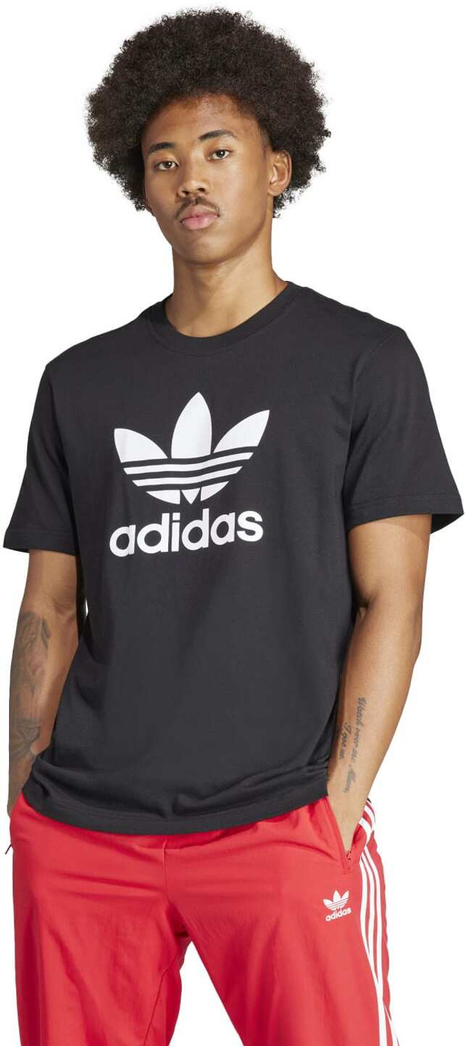 ADIDAS Graphic Print Men Round Neck Black T-Shirt