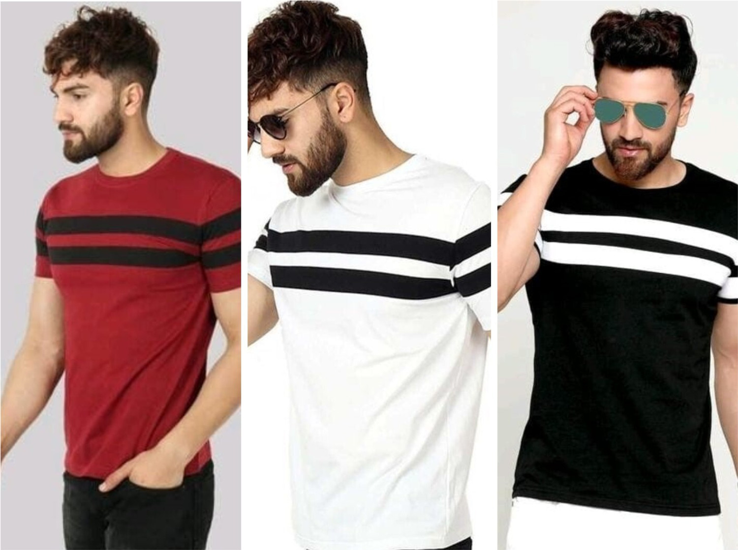 Image of Jaqque Printed Men Round Neck Multicolor T-Shirt