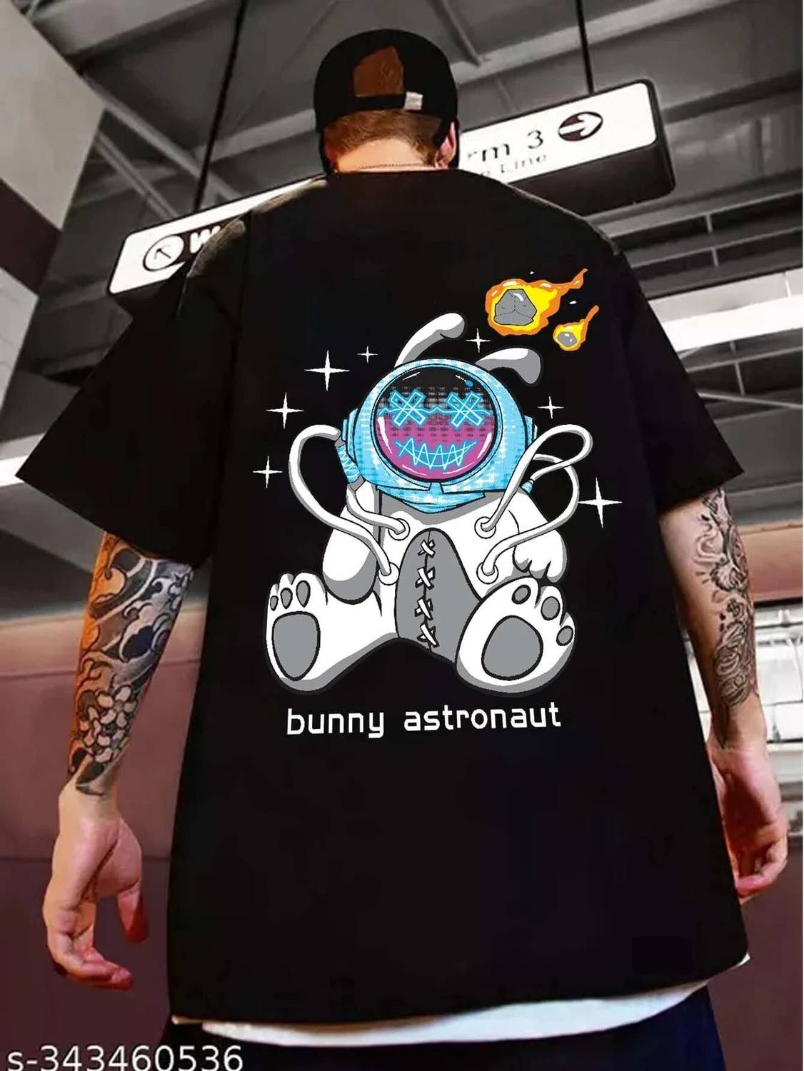 Benny Brooks Graphic Print Men Round Neck Black T-Shirt