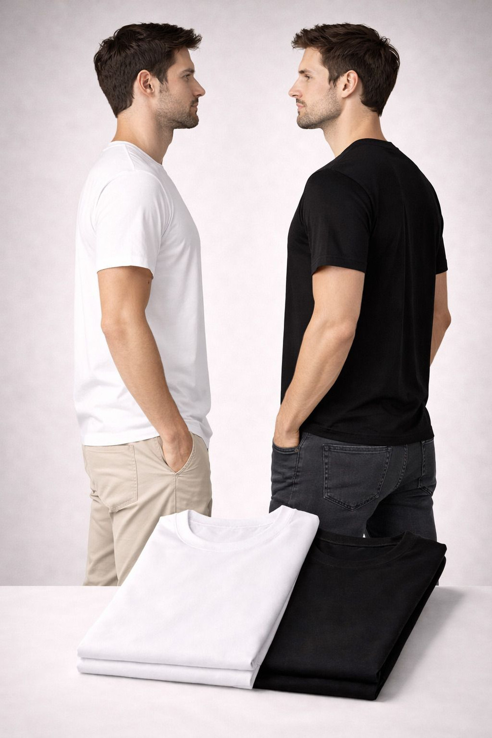 Image of okaminkazi Printed Men Round Neck Black T-Shirt