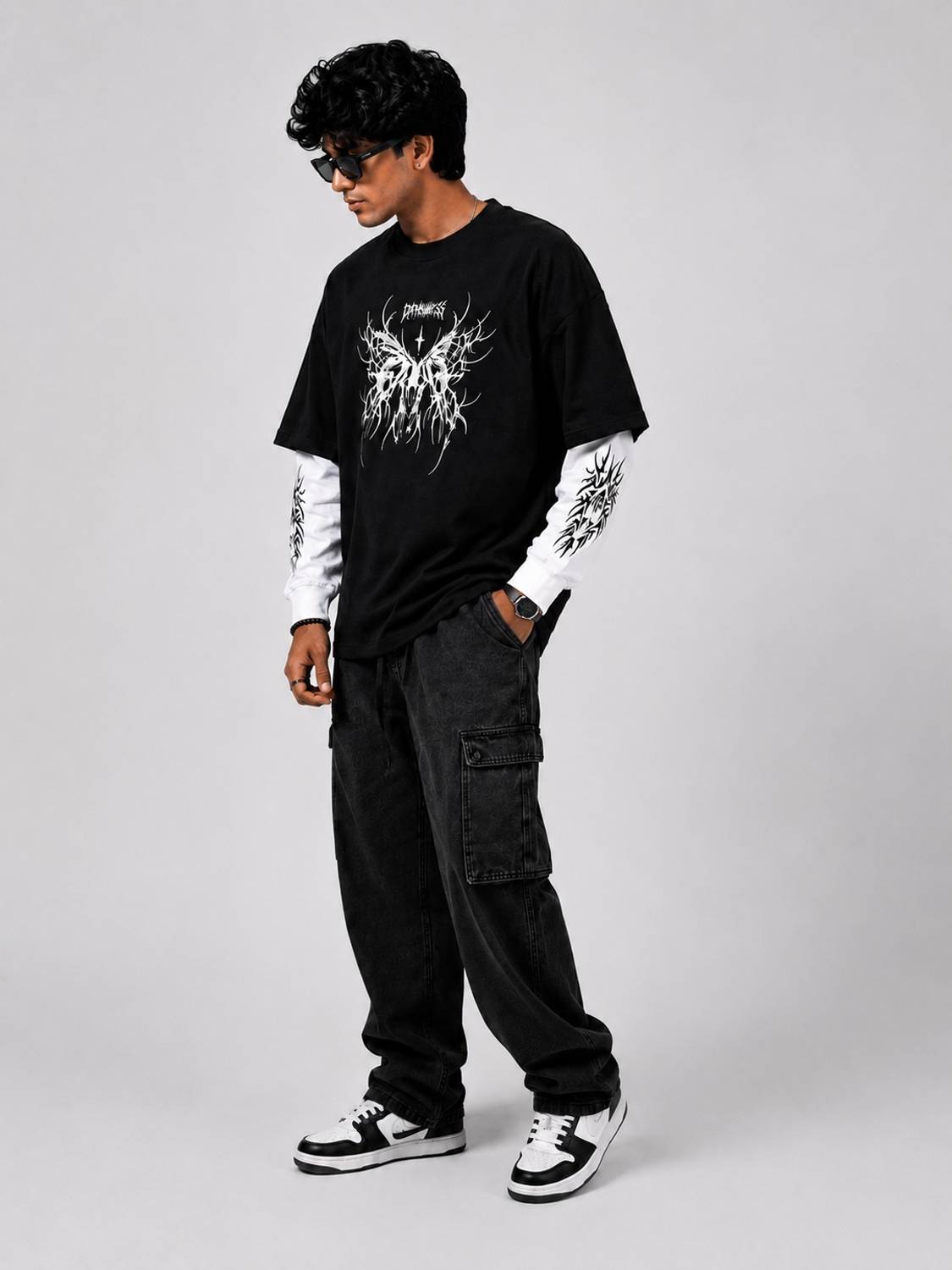 Heerostic Printed Men Round Neck White T-Shirt - Image 3