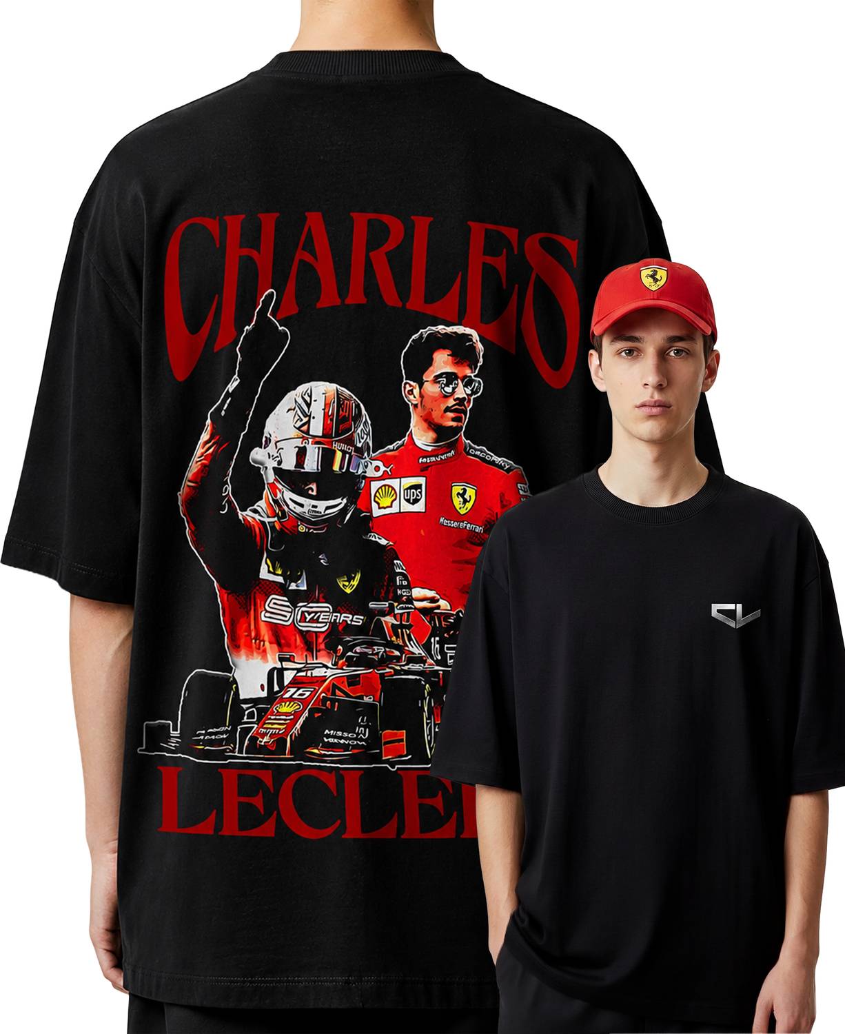 Callibr15 Printed Men Round Neck Black T-Shirt