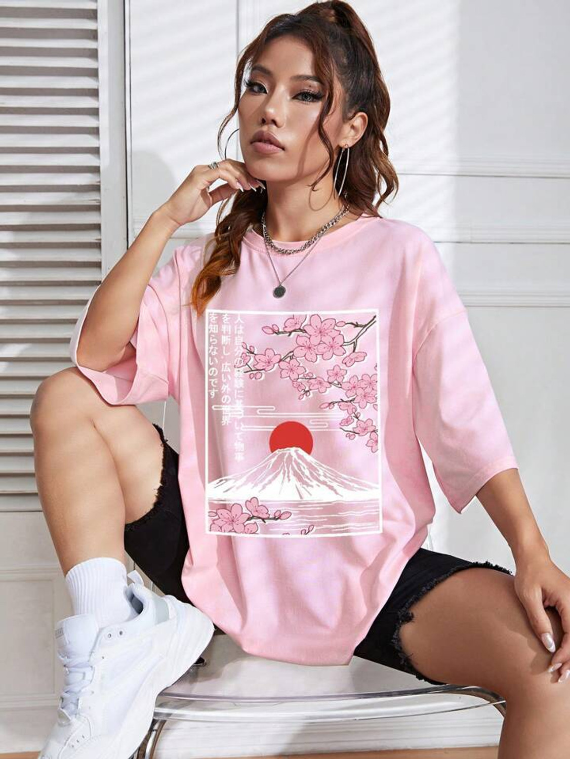 Image of HELL BOUND Printed Women Round Neck Multicolor T-Shirt