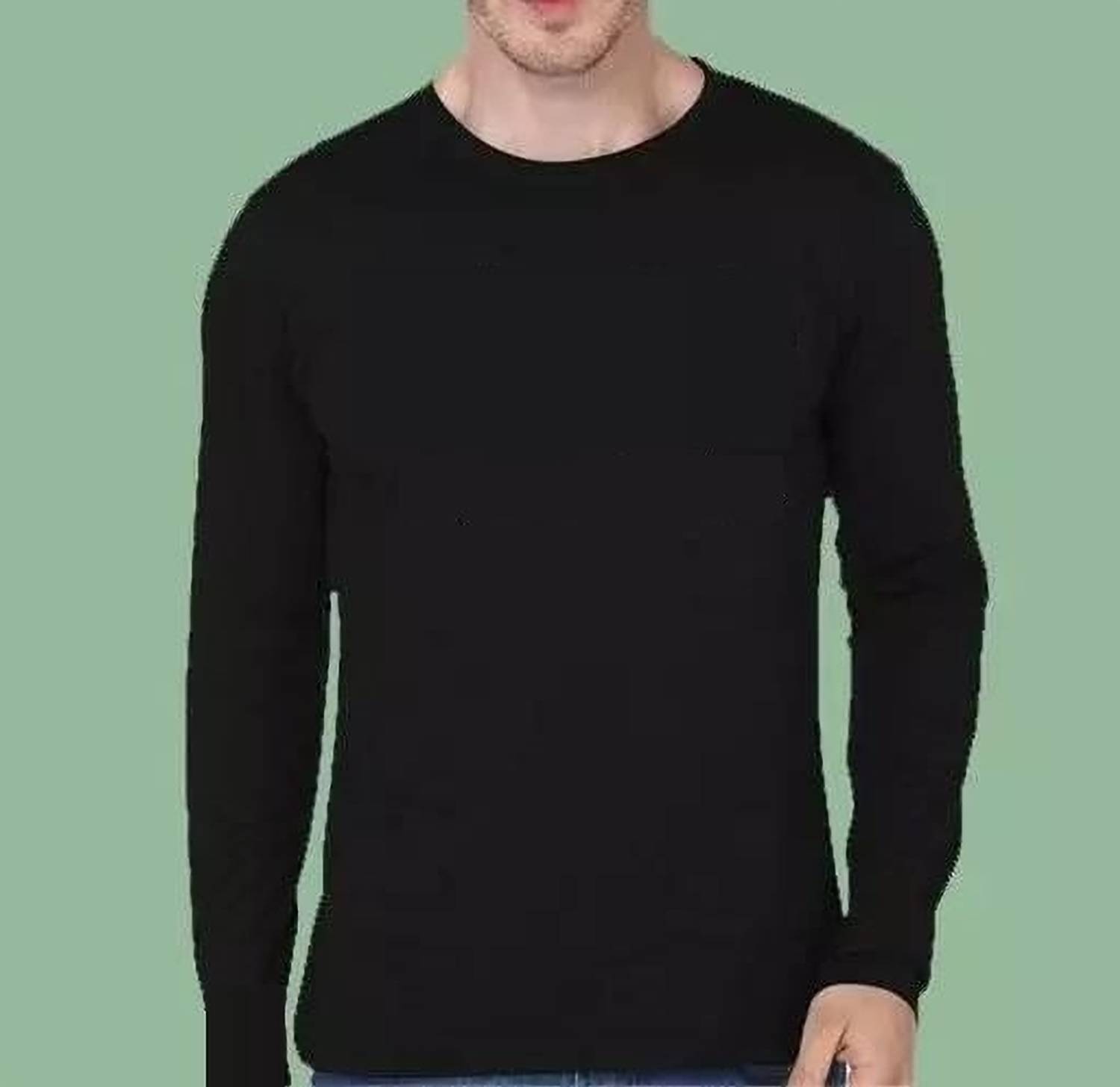 Treasurelook Solid Men Round Neck Black T-Shirt