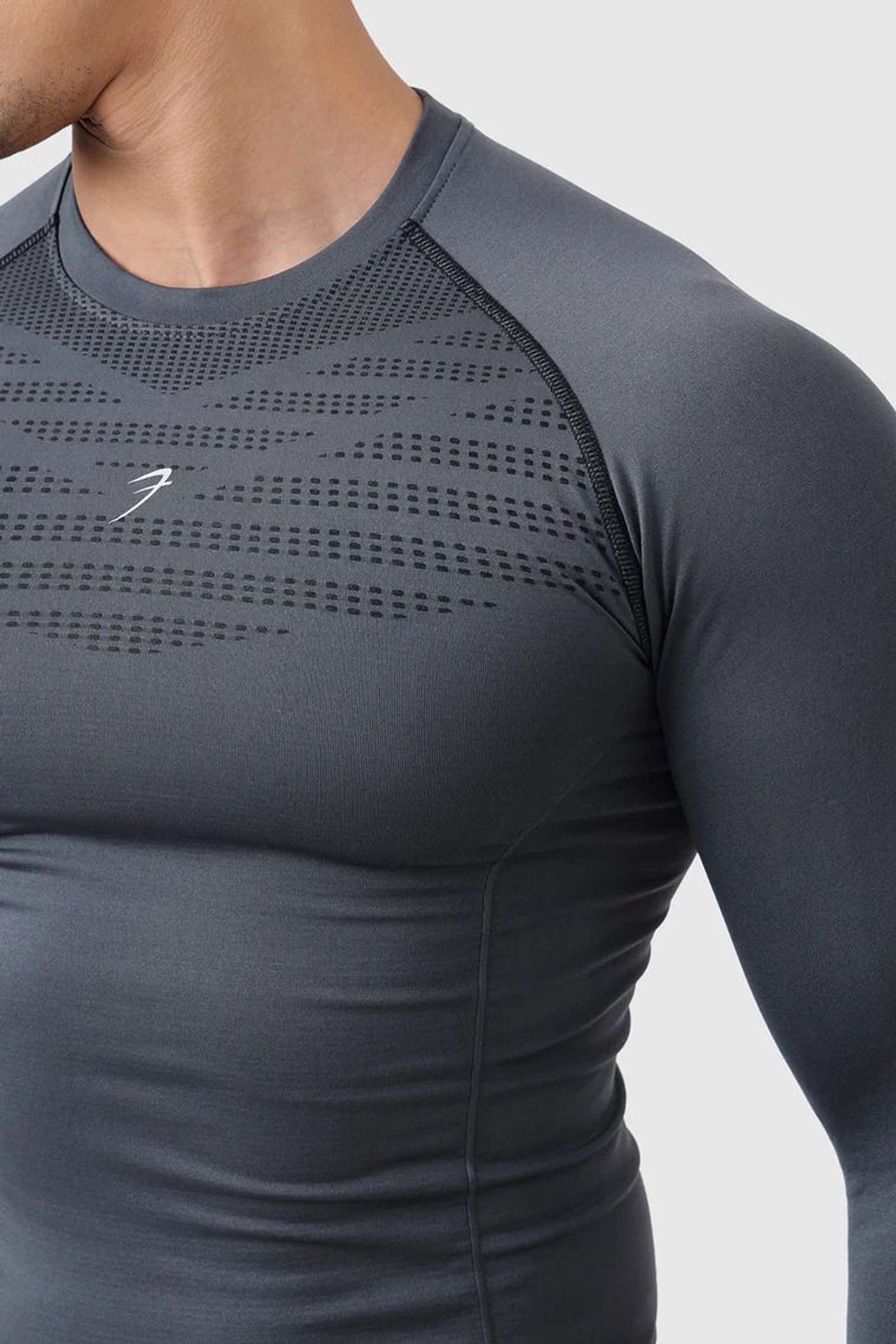 Image of FuaarK Solid Men Round Neck Grey T-Shirt