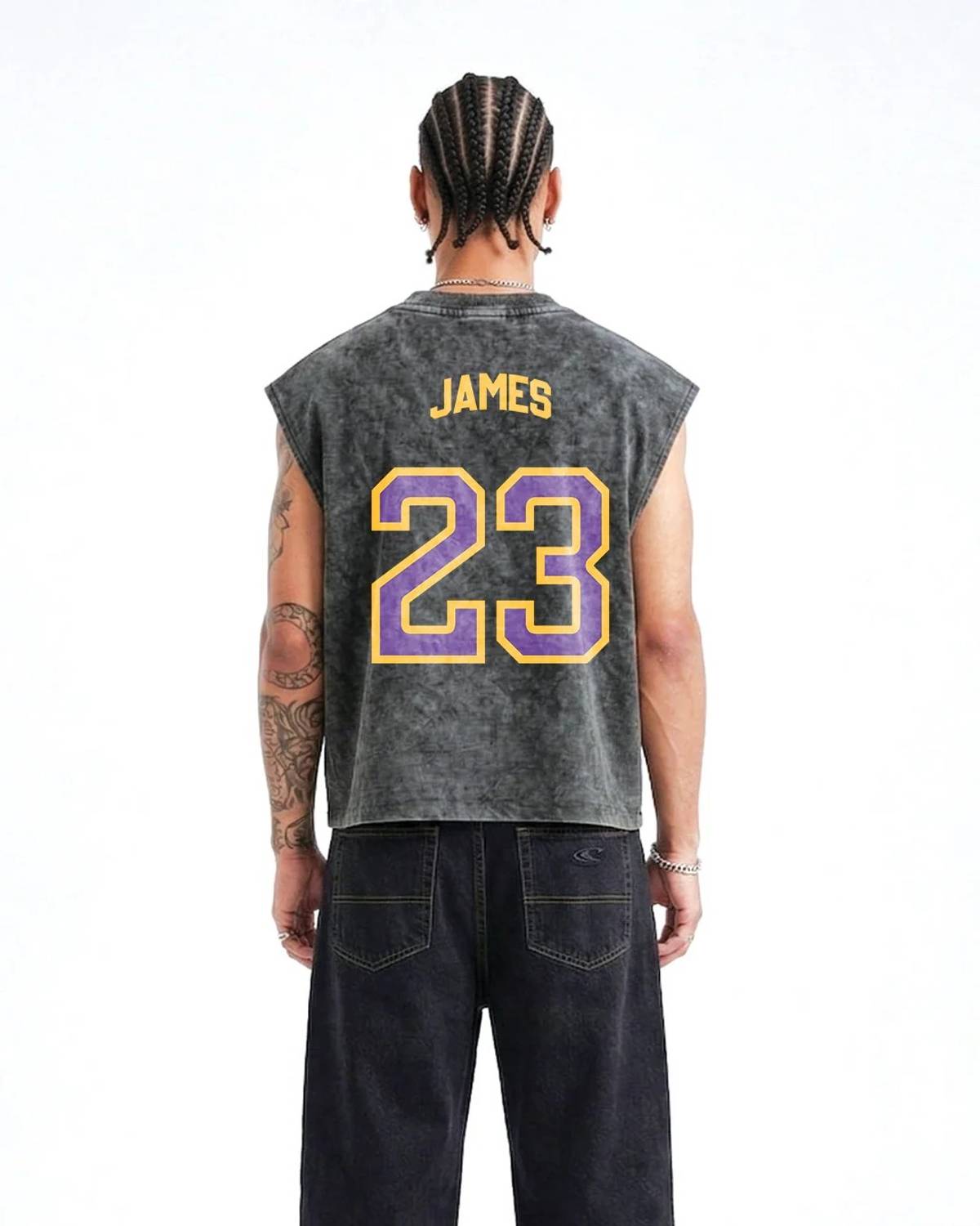 Noyzee Men Grey Round Neck T-Shirt - Image 2