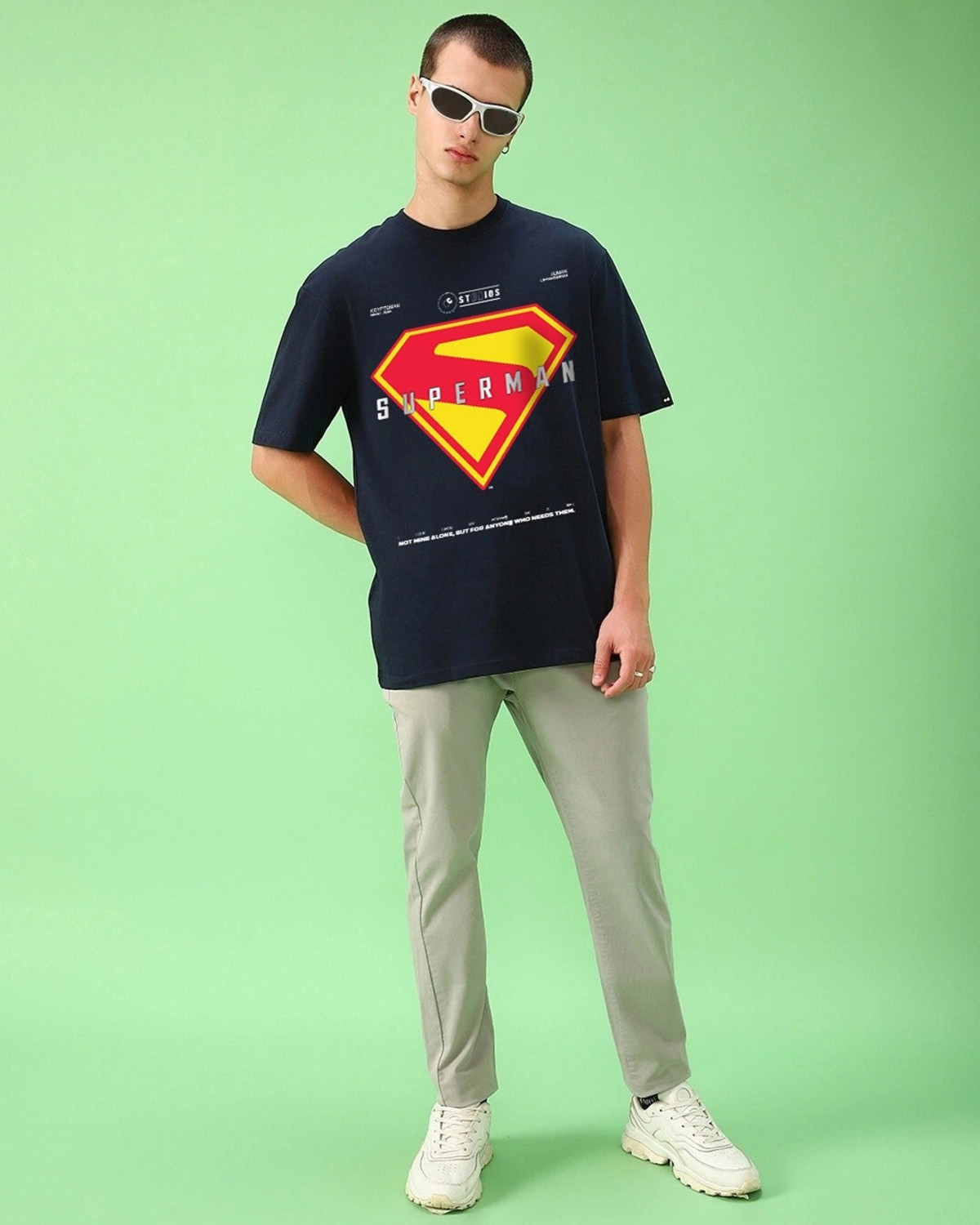 Image of BEWAKOOF Graphic Print Men Round Neck Blue T-Shirt