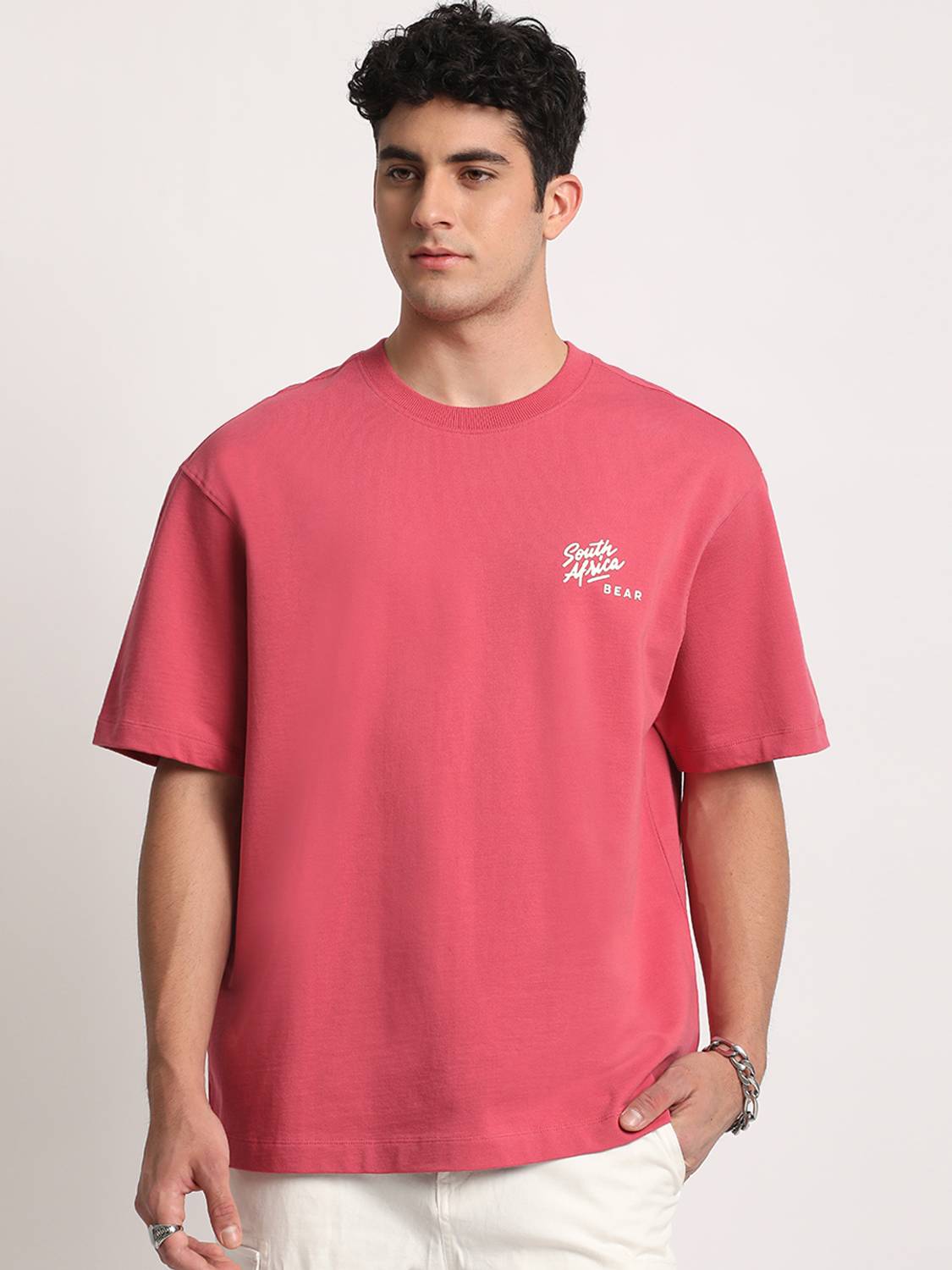 THE BEAR HOUSE Men Pink T-Shirt - Image 2
