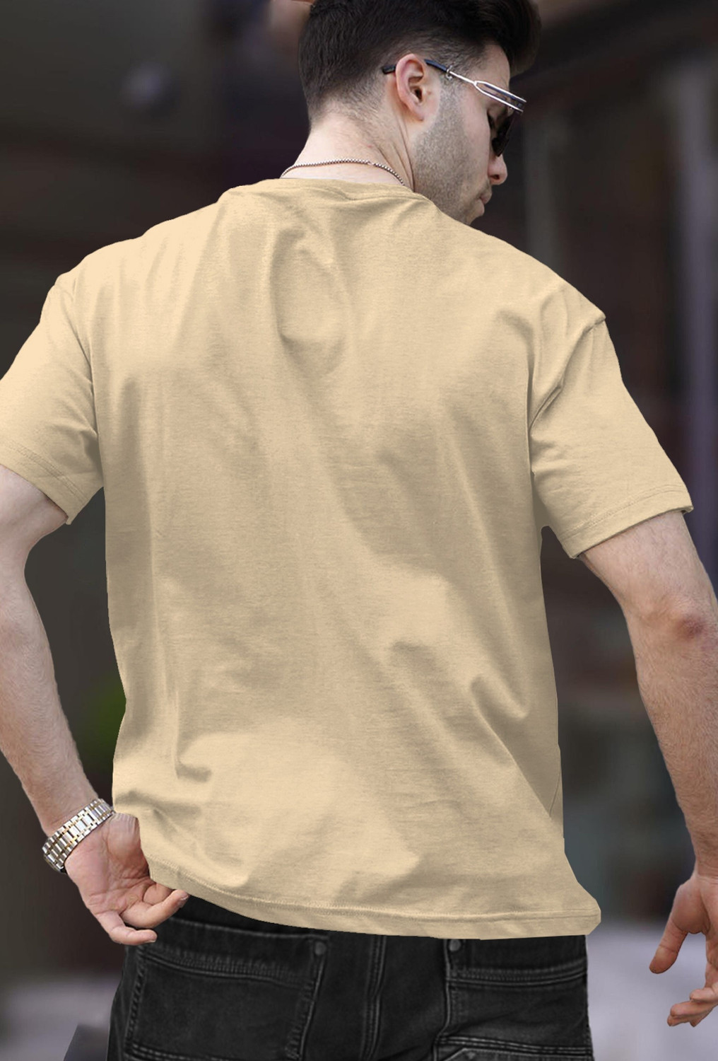 Image of TRIPR Solid Men Round Neck Multicolor T-Shirt
