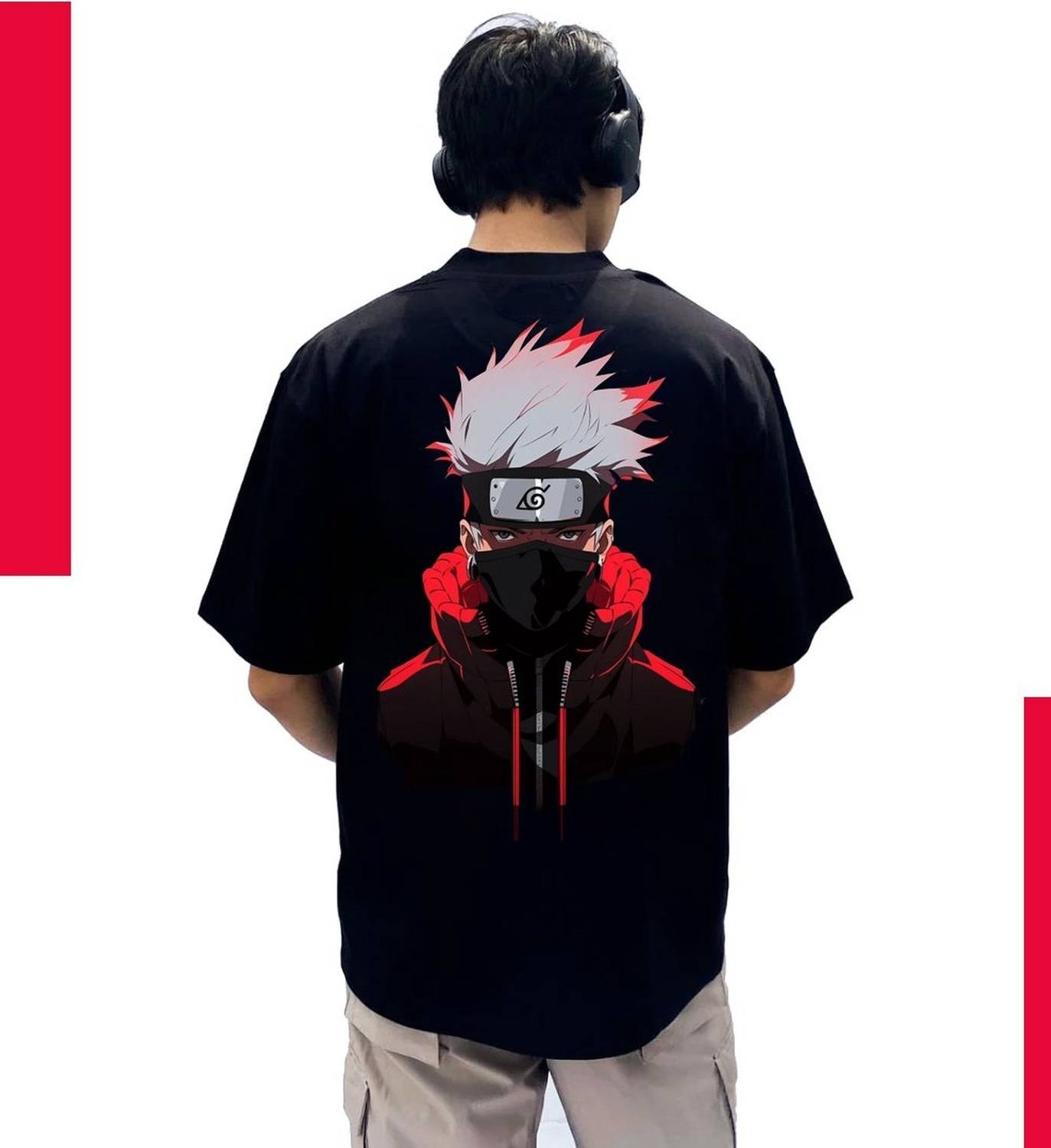 BubbleTwyst Printed Men Round Neck Black T-Shirt