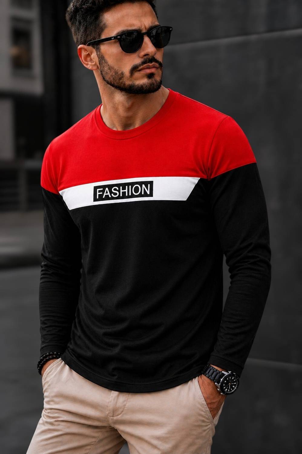 FASHIUM Men Printed Round Neck Cotton Blend Multicolor T-Shirt