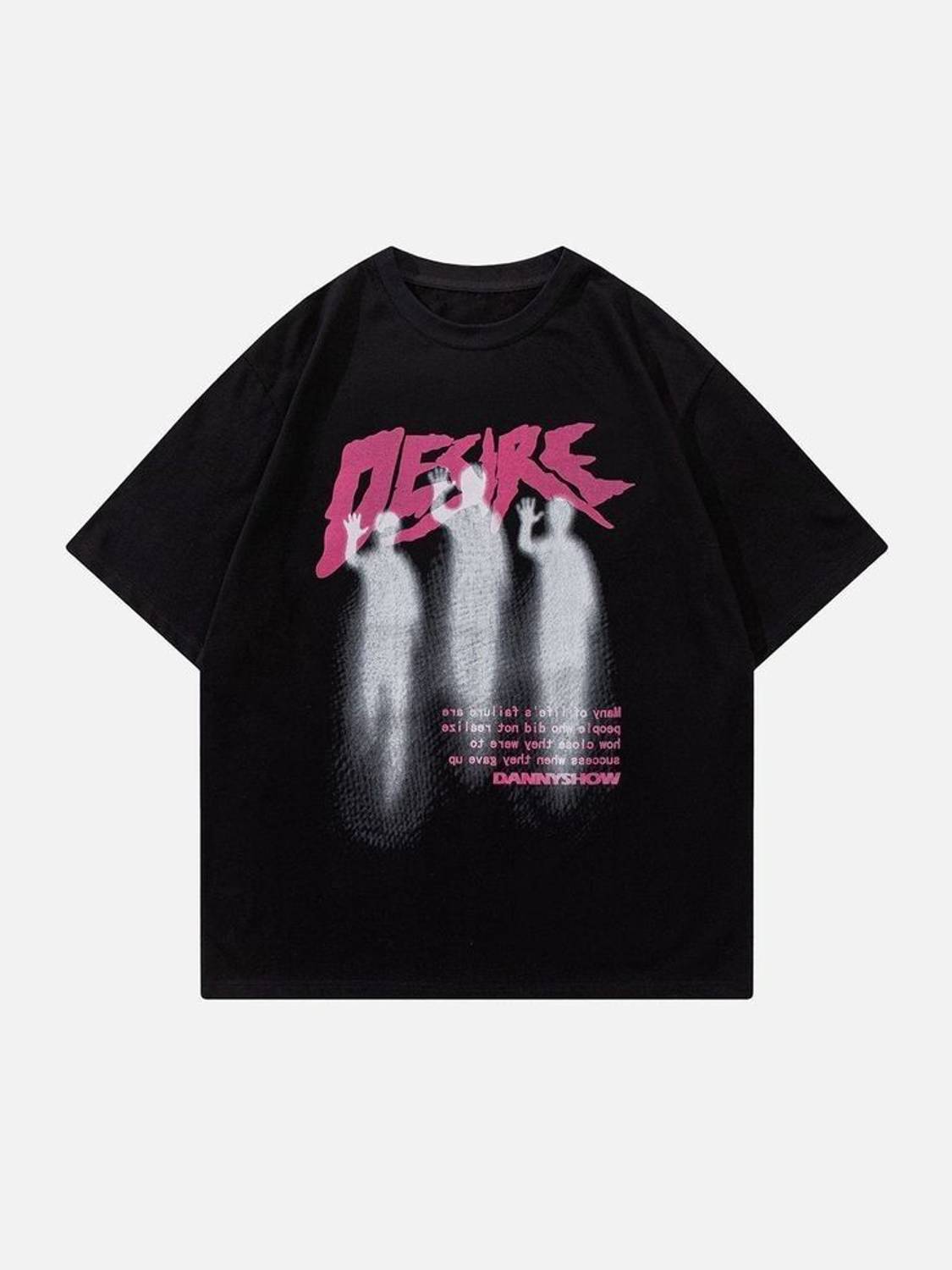 DRIPIN Men Black Printed Crew Neck T-Shirt