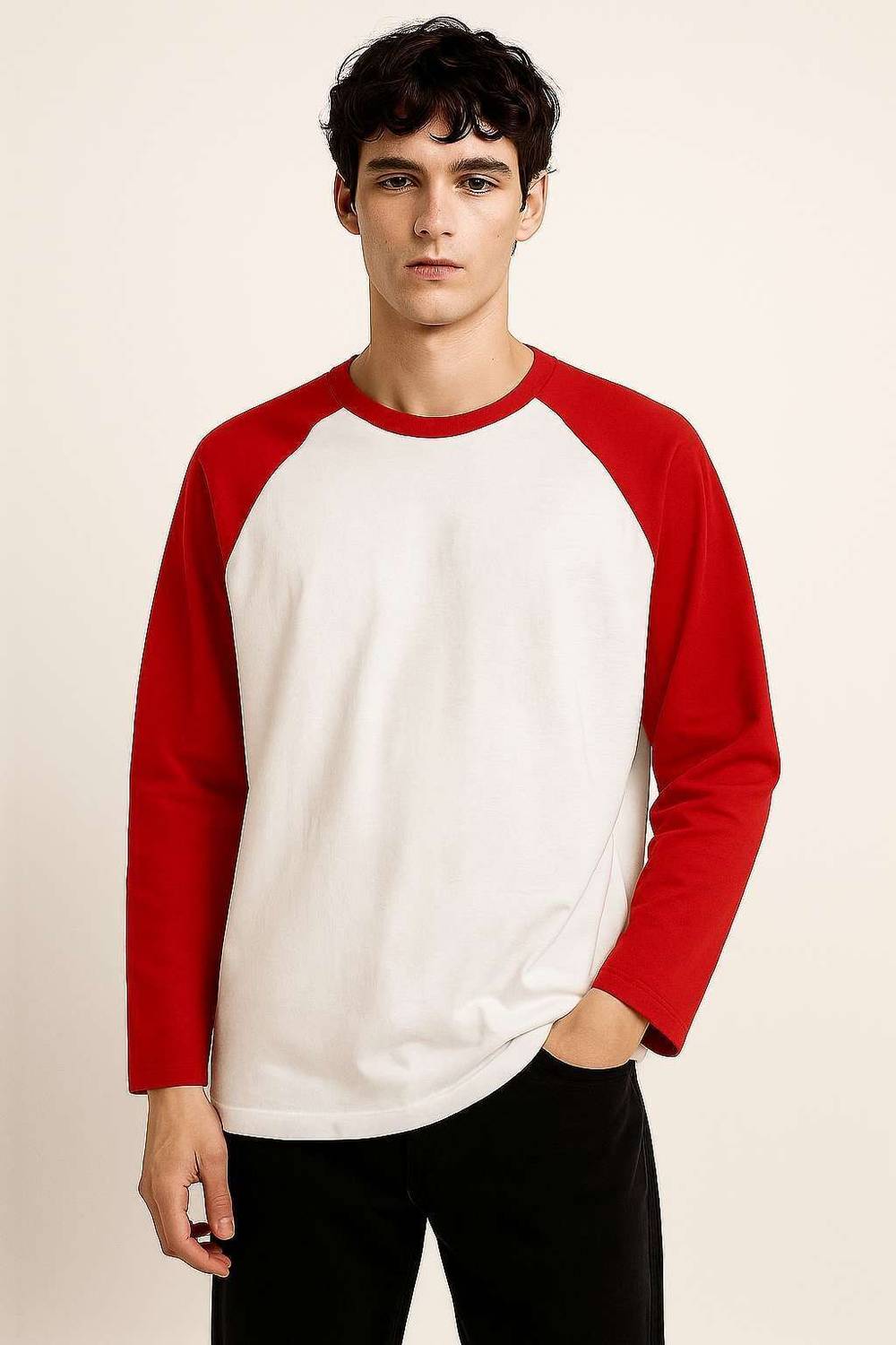 EraandEdge Men Round Neck White T-Shirt - Image 1