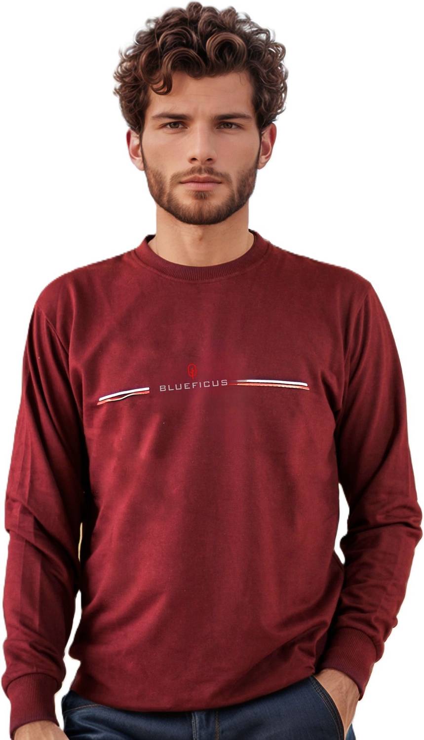 BlueFicus Regular Fit Half Sleeve Men's Tshirt Men Printed, Typog