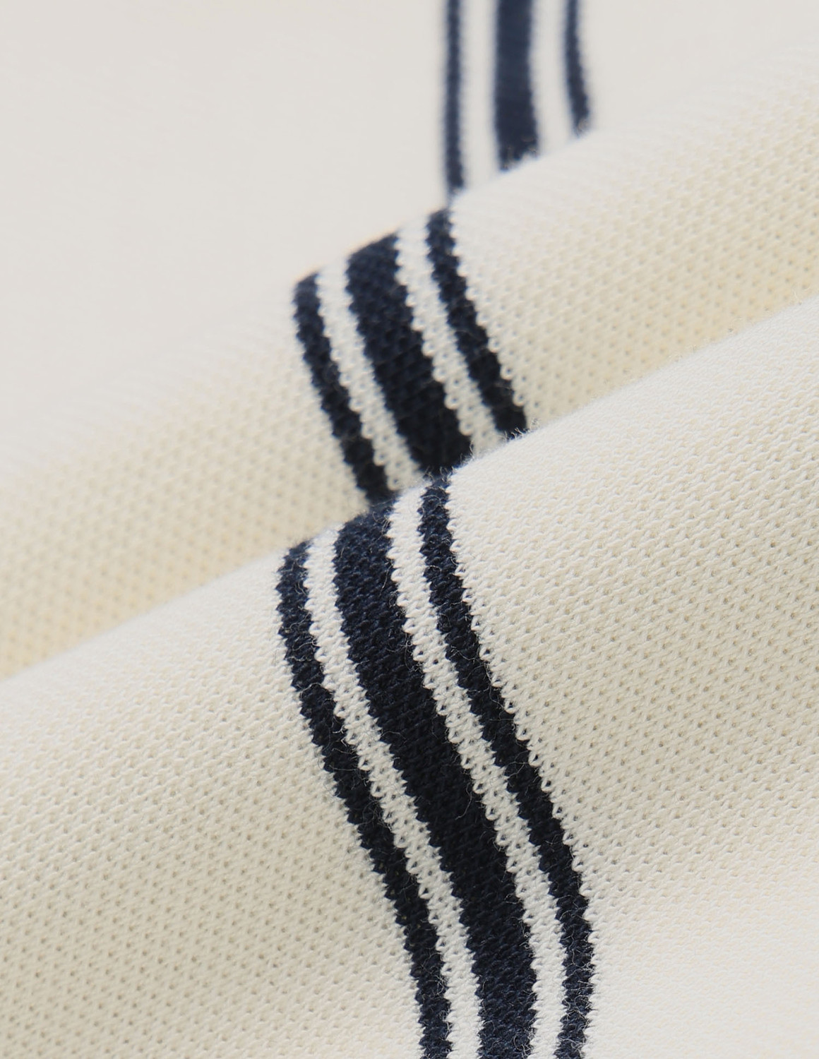 Image of U.S. POLO ASSN. Striped Men Polo Neck White T-Shirt