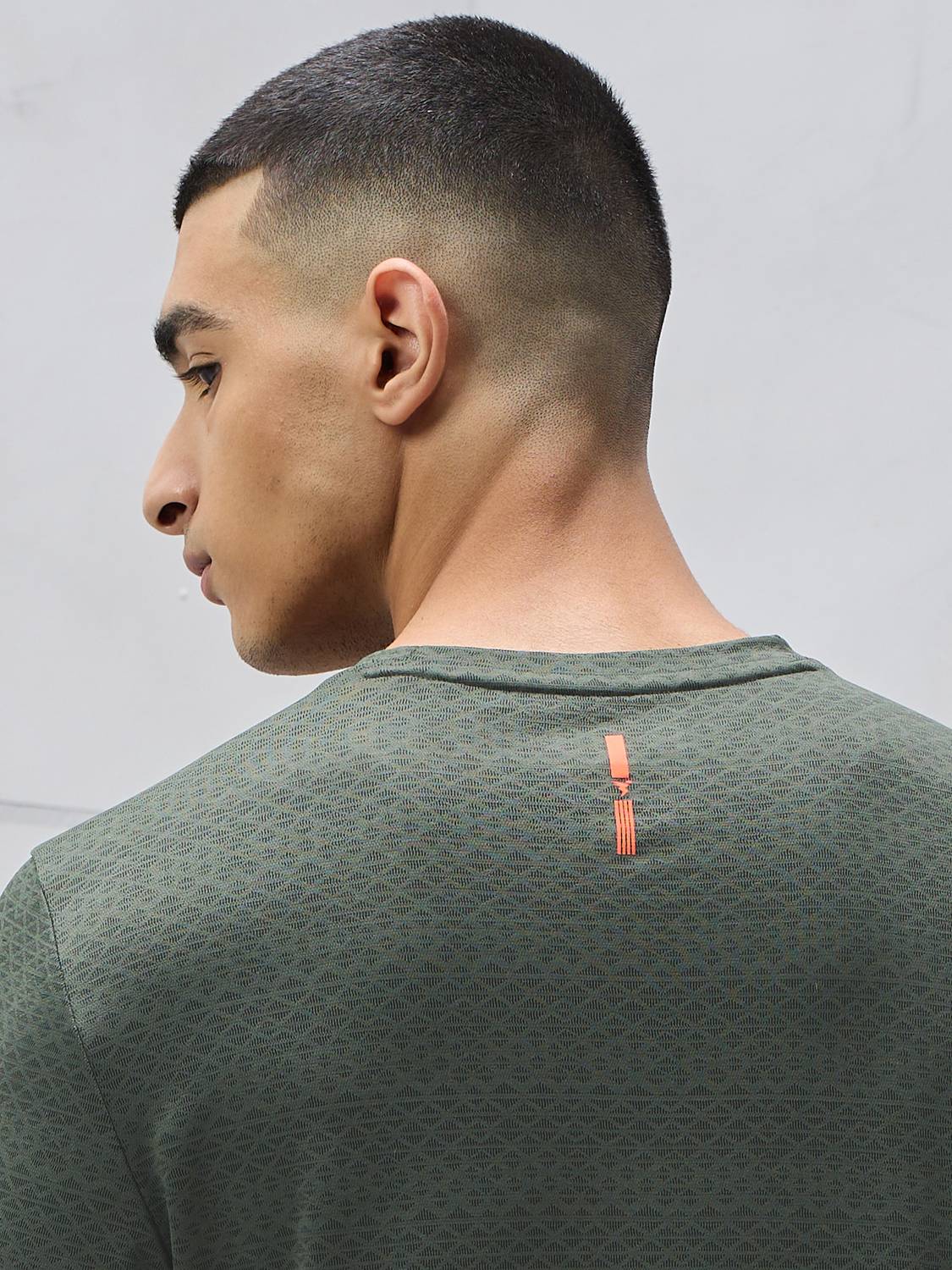 TECHNOSPORT Men Green Crew Neck T-Shirt - Image 4
