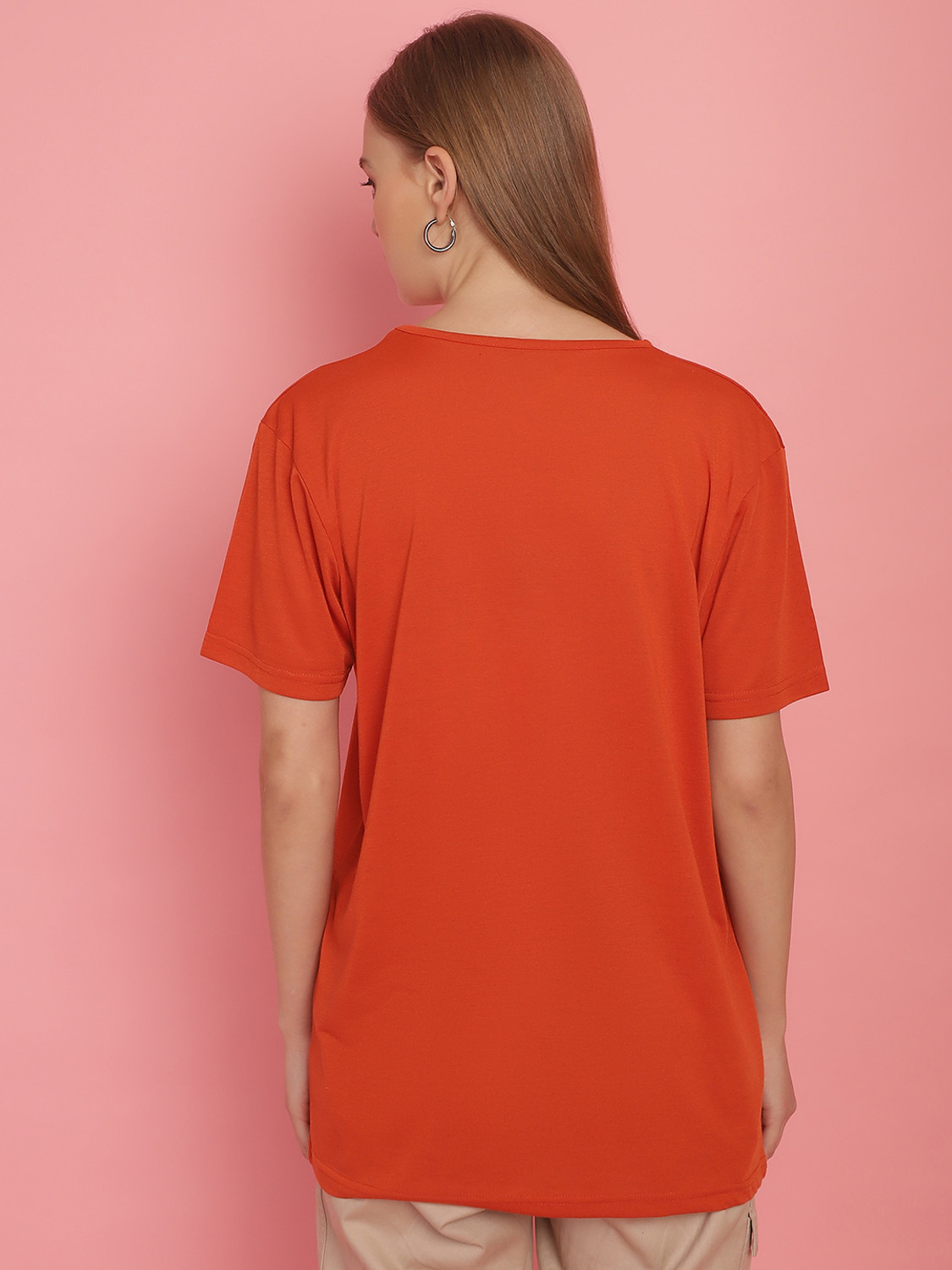 Image of MACK JONNEY Printed Women Round Neck Multicolor T-Shirt