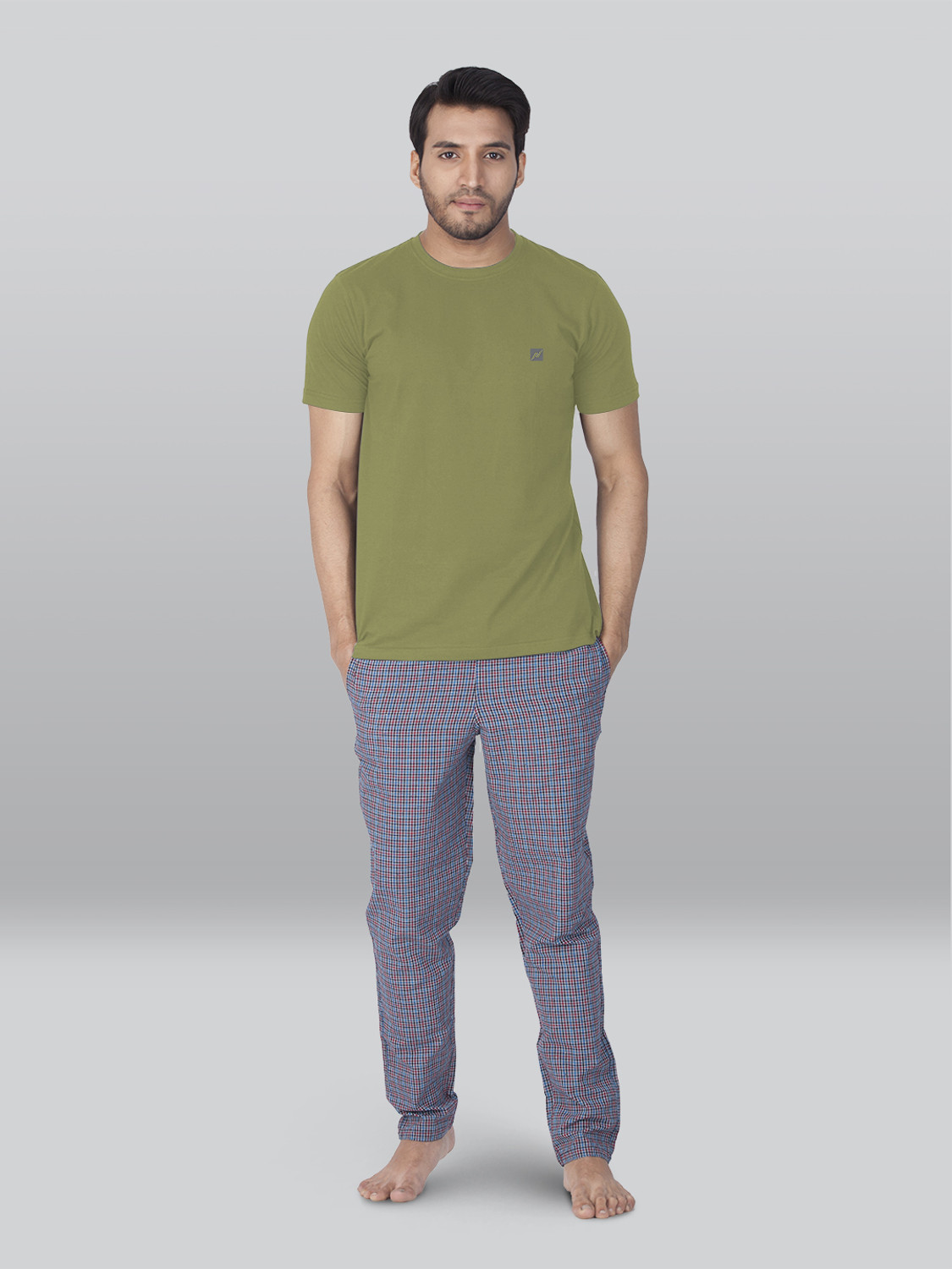 Image of Lux Nitro Solid Men Round Neck Multicolor T-Shirt
