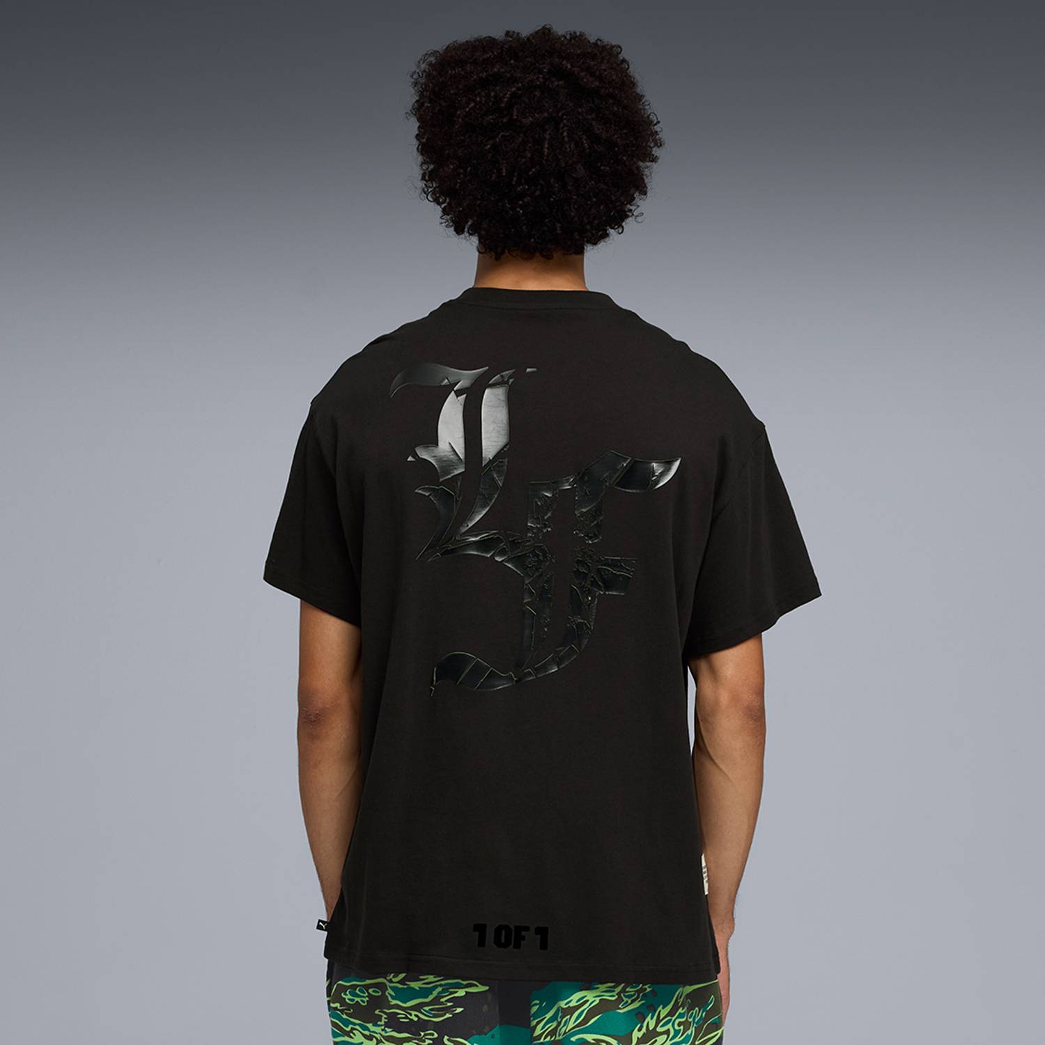 PUMA Men Black Printed Crew Neck T-Shirt - Image 4