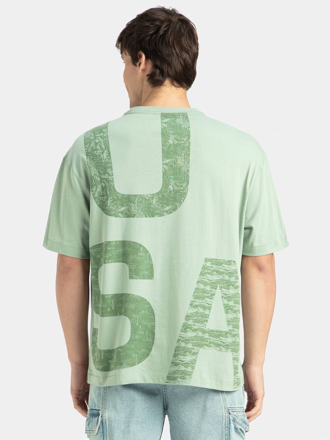 JOCKEY Men Green Round Neck T-Shirt - Image 4