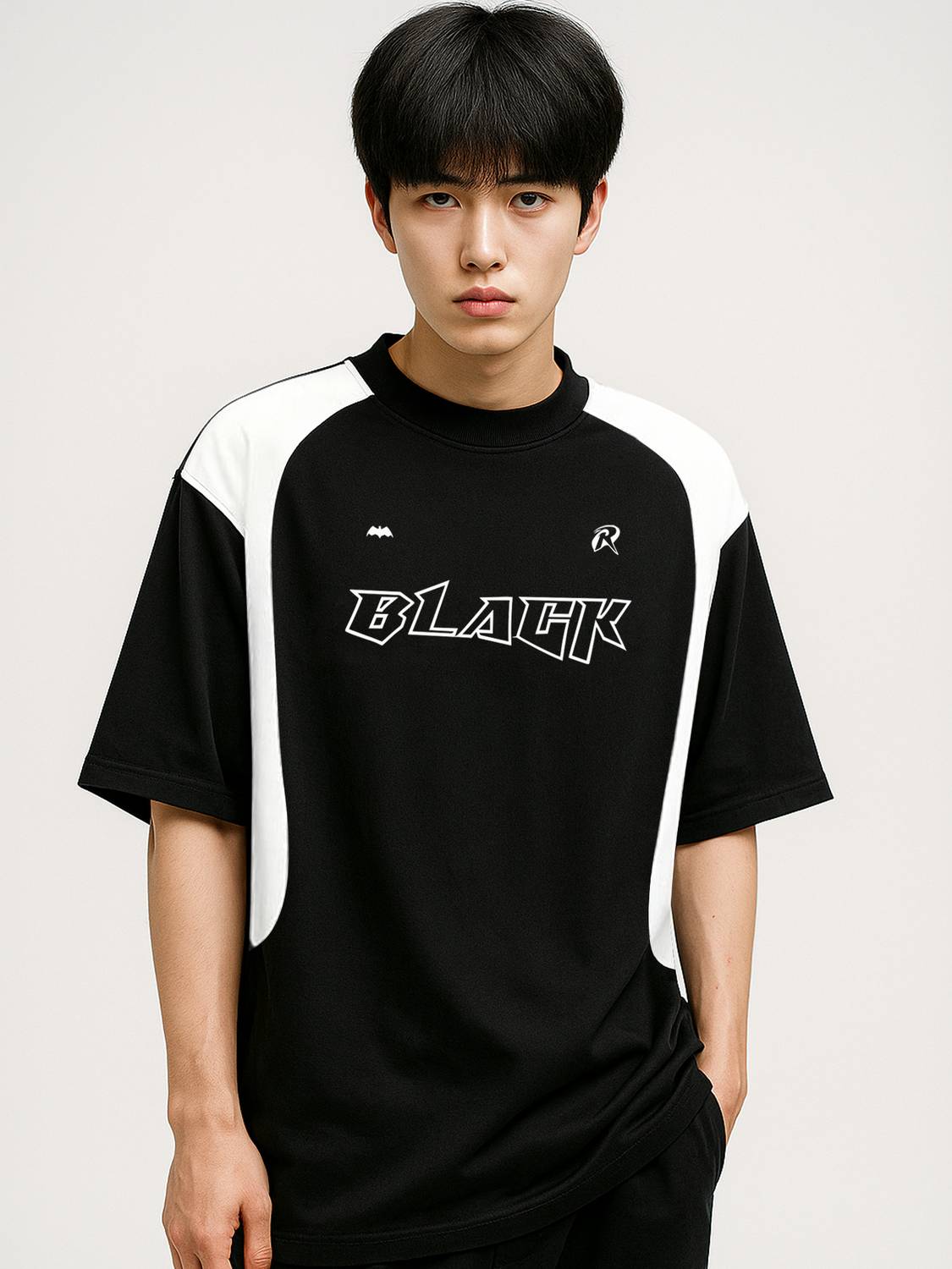Jump Cuts Men Black Round Neck T-Shirt - Image 2