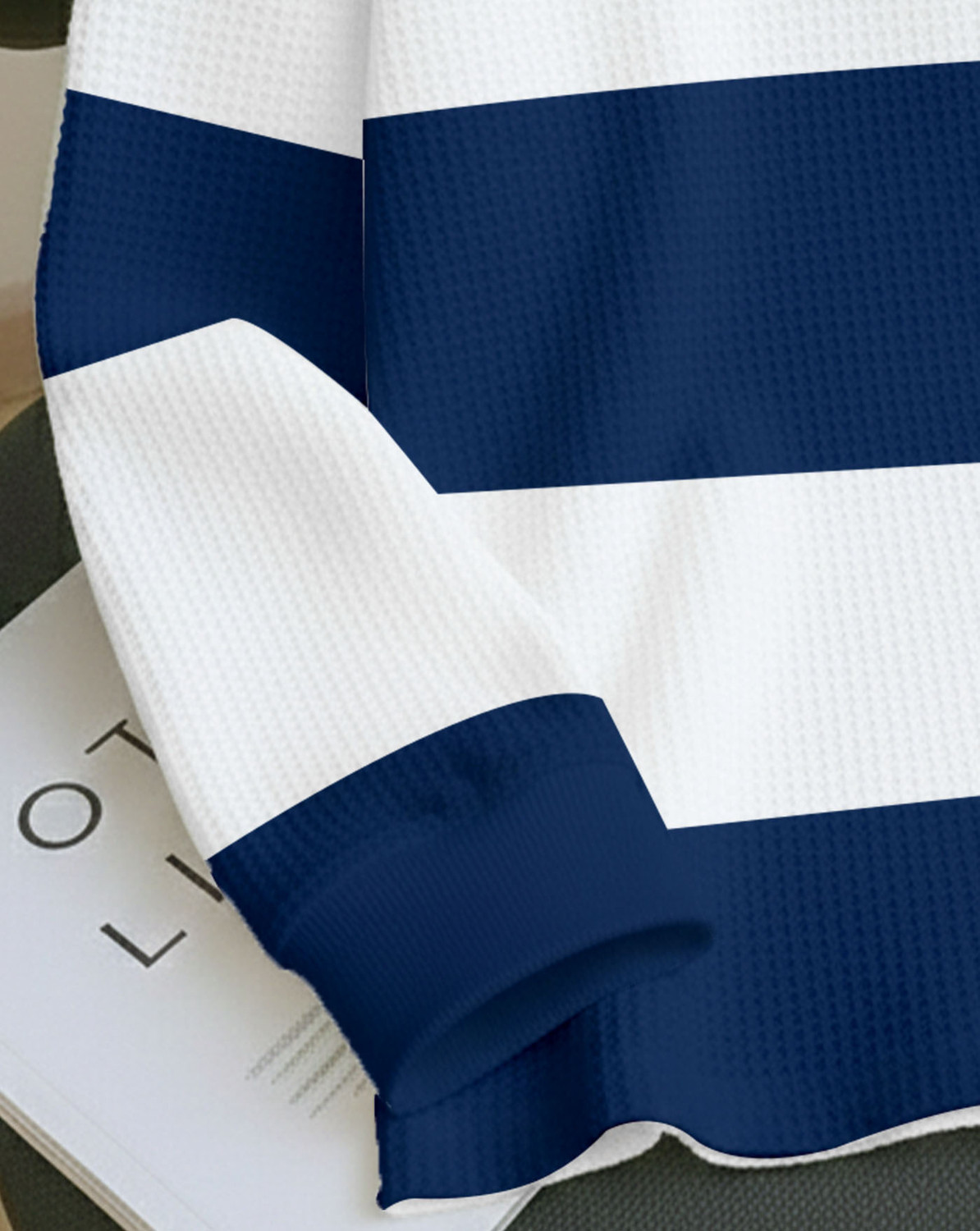 Image of AOOSH Colorblock Men Zip Neck Blue, White T-Shirt