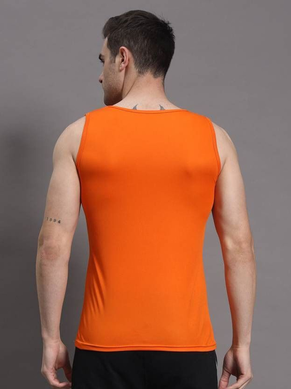 Image of dashzone Printed Men Round Neck Orange T-Shirt