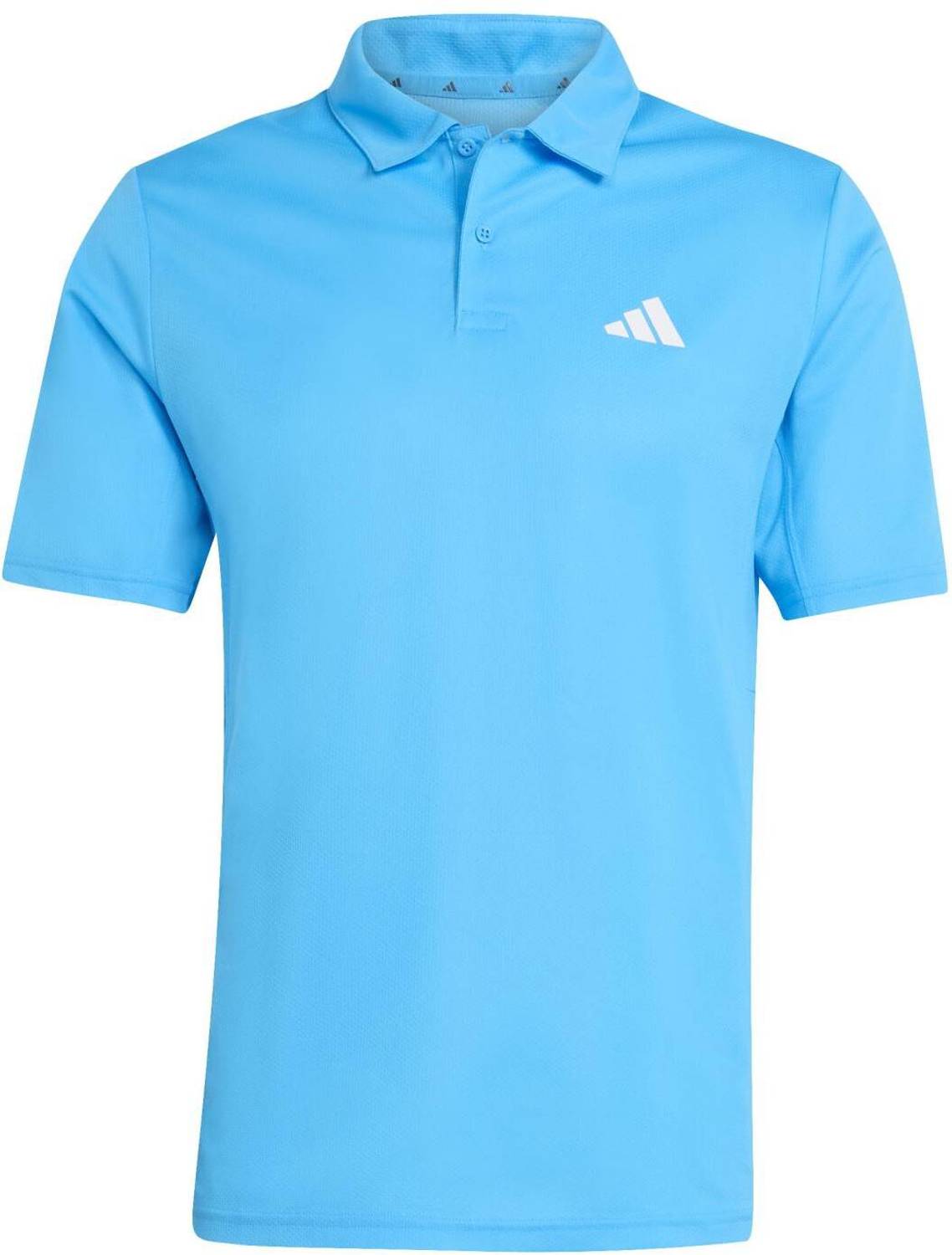 ADIDAS Solid Men Polo Neck Blue T-Shirt