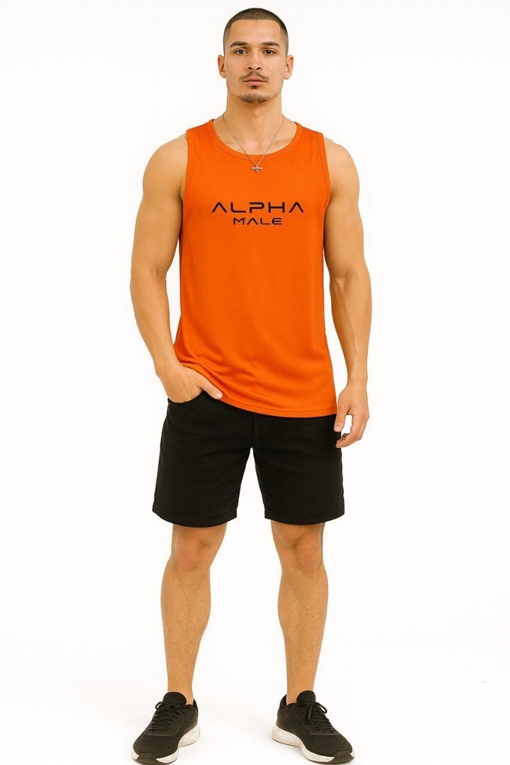 Image of dashzone Printed Men Round Neck Orange T-Shirt