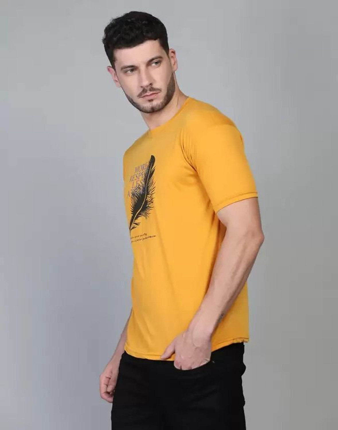 Image of stylesmyth Printed Men Round Neck Multicolor T-Shirt