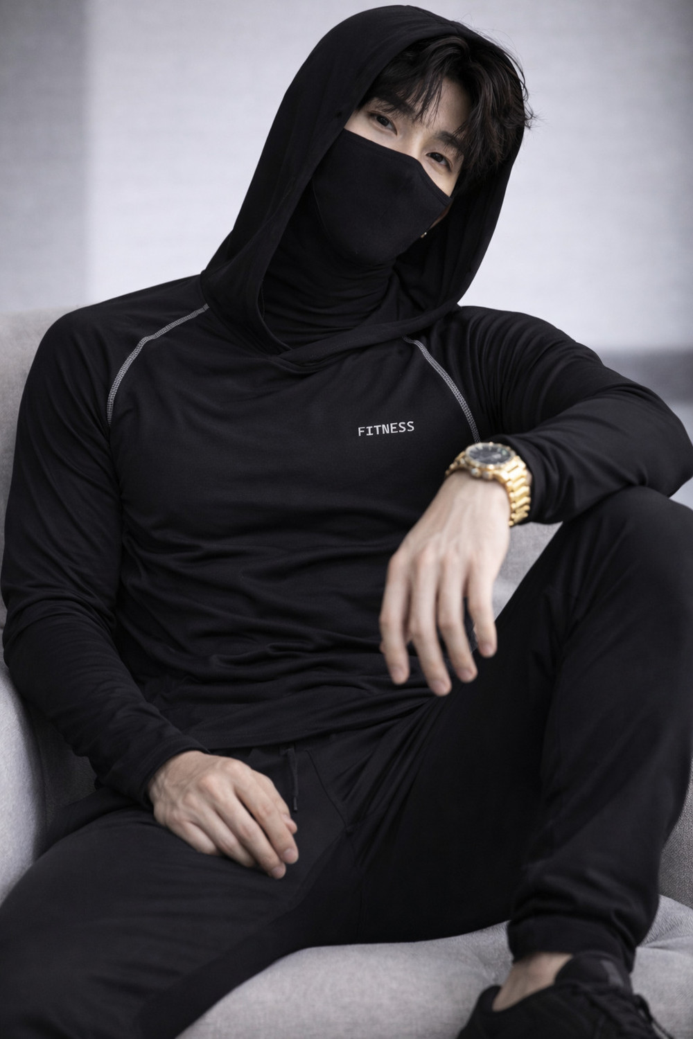 Image of JUGULAR Printed Men Round Neck Black T-Shirt