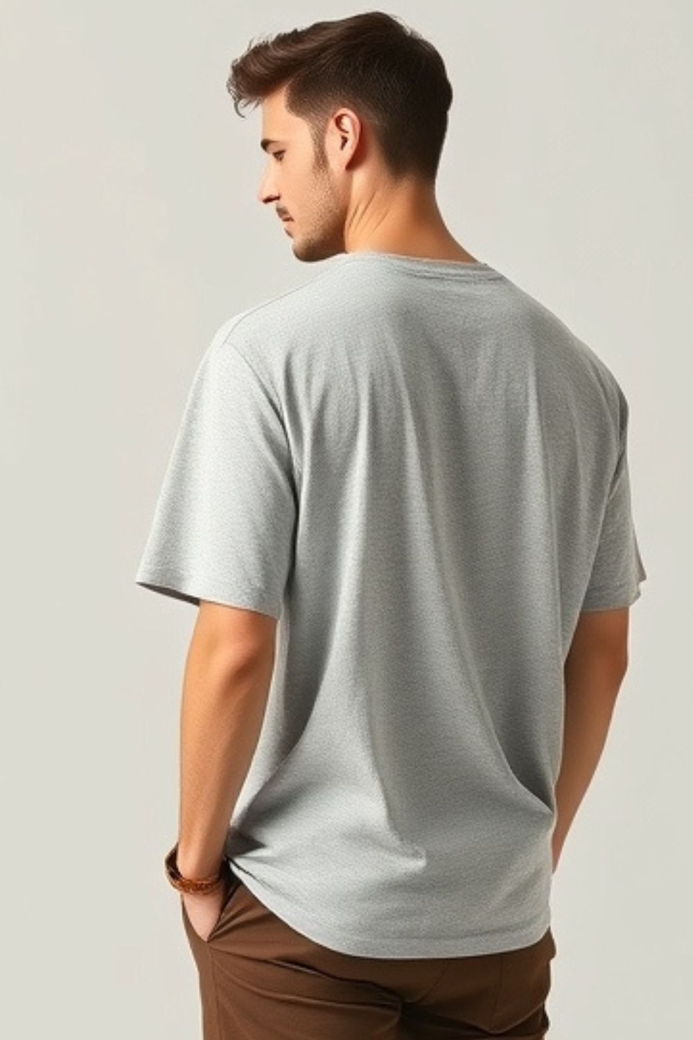 Image of UrGear Printed Men Round Neck White T-Shirt