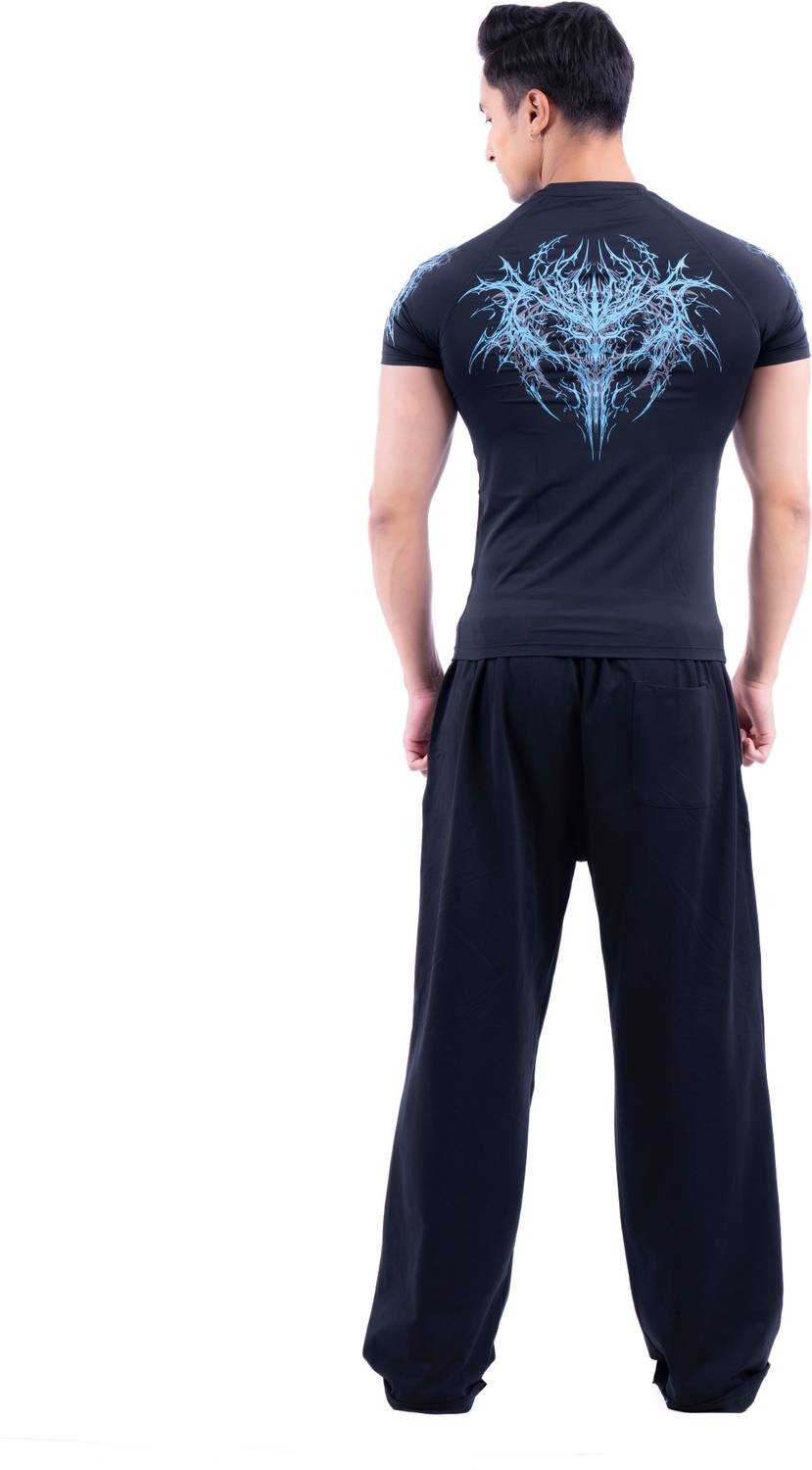 COITONIC Men Black Round Neck T-Shirt - Image 2