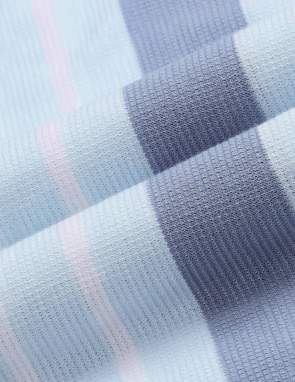 U.S. POLO ASSN. Blue Striped Polo Neck T-Shirt - Image 4