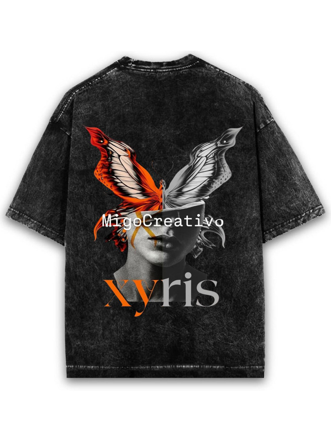 Image of DIGI DRAPE Graphic Print, Typography Men Round Neck Black T-Shirt