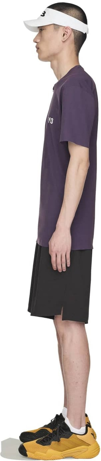 Image of ADIDAS Printed Men Round Neck Purple T-Shirt