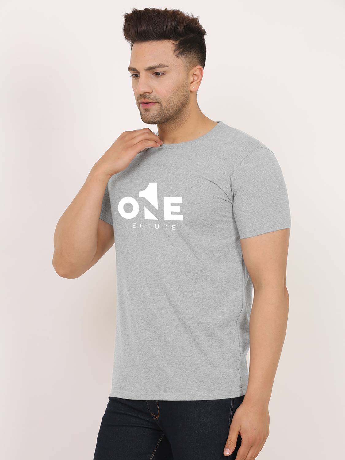 Leotude Multicolor Men's Round Neck T-Shirt Pack of 3 - Image 3