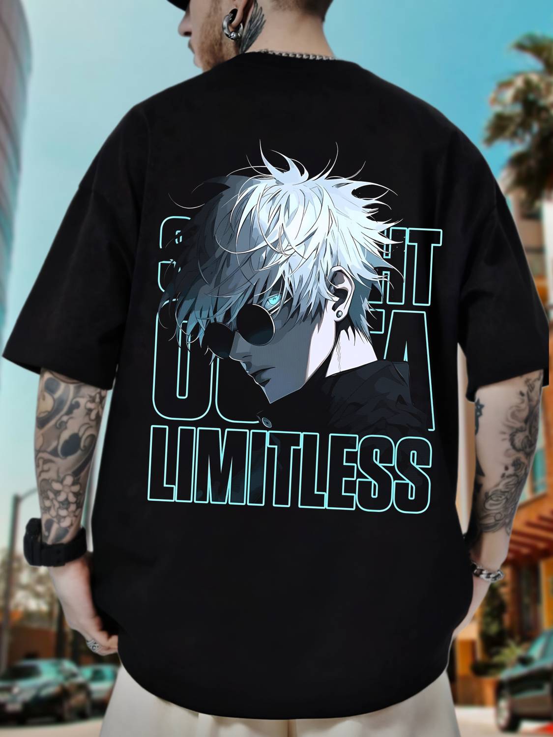Wayup Black Round Neck Printed Men's T-Shirt - Image 2
