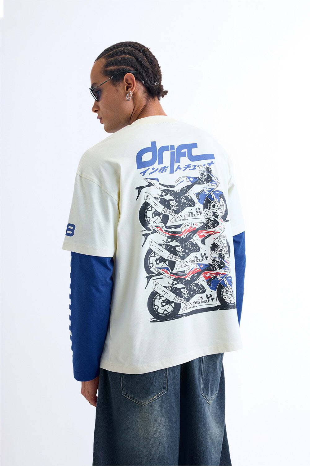 Bonkers Men White Round Neck T-Shirt - Image 3
