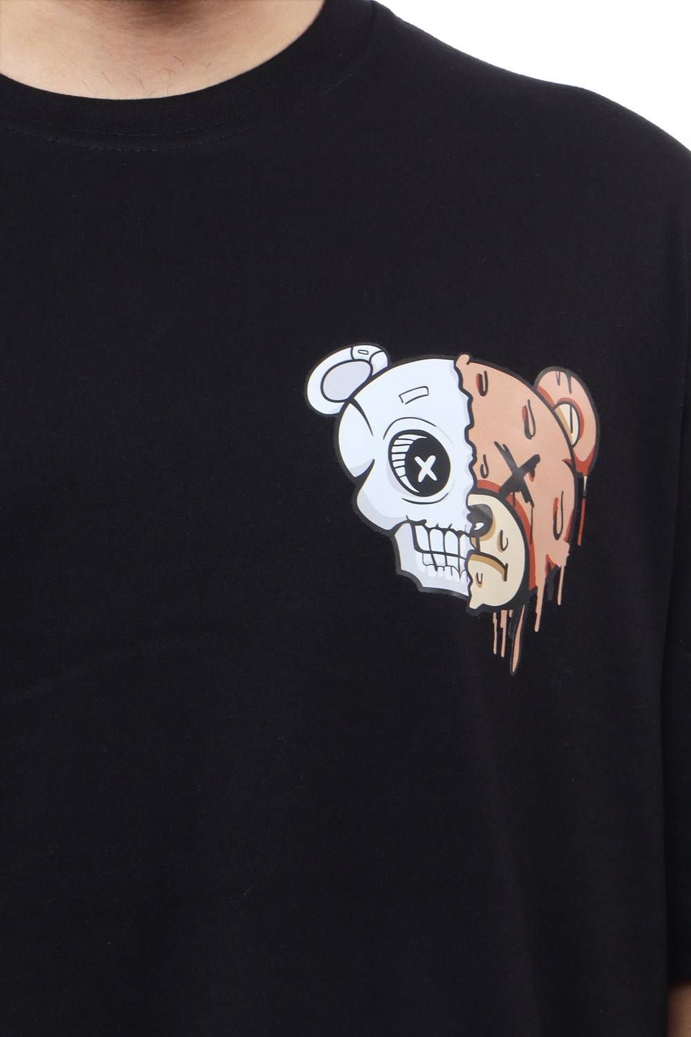 WILD ELEPHANT Printed Men Round Neck Black T-Shirt - Buy WILD