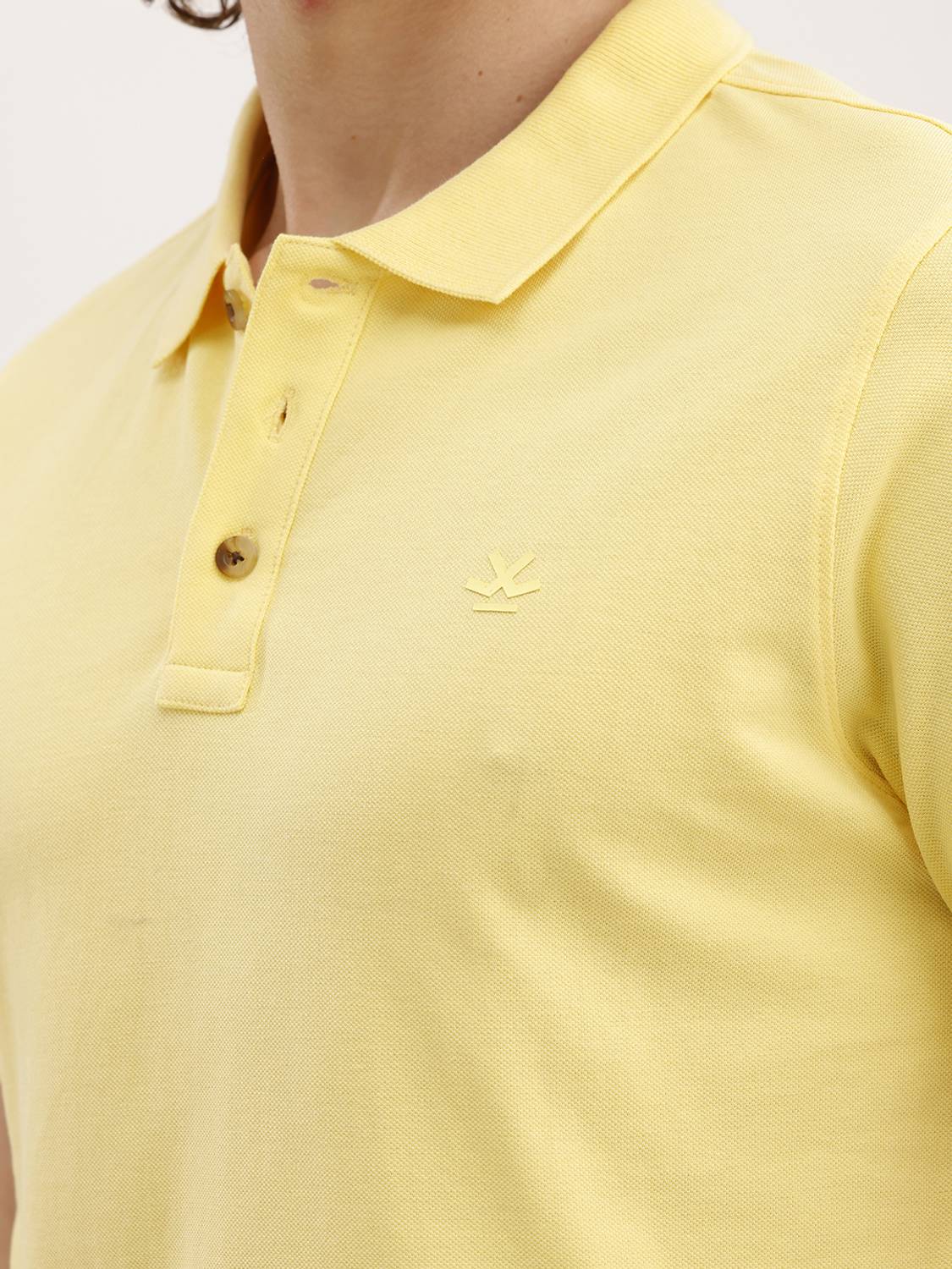 WROGN Yellow Polo Neck T-Shirt - Image 5