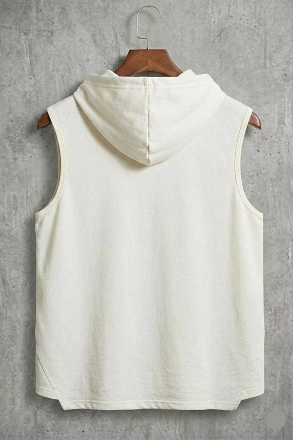 KUGDIT Men Hooded Neck White T-Shirt - Image 2
