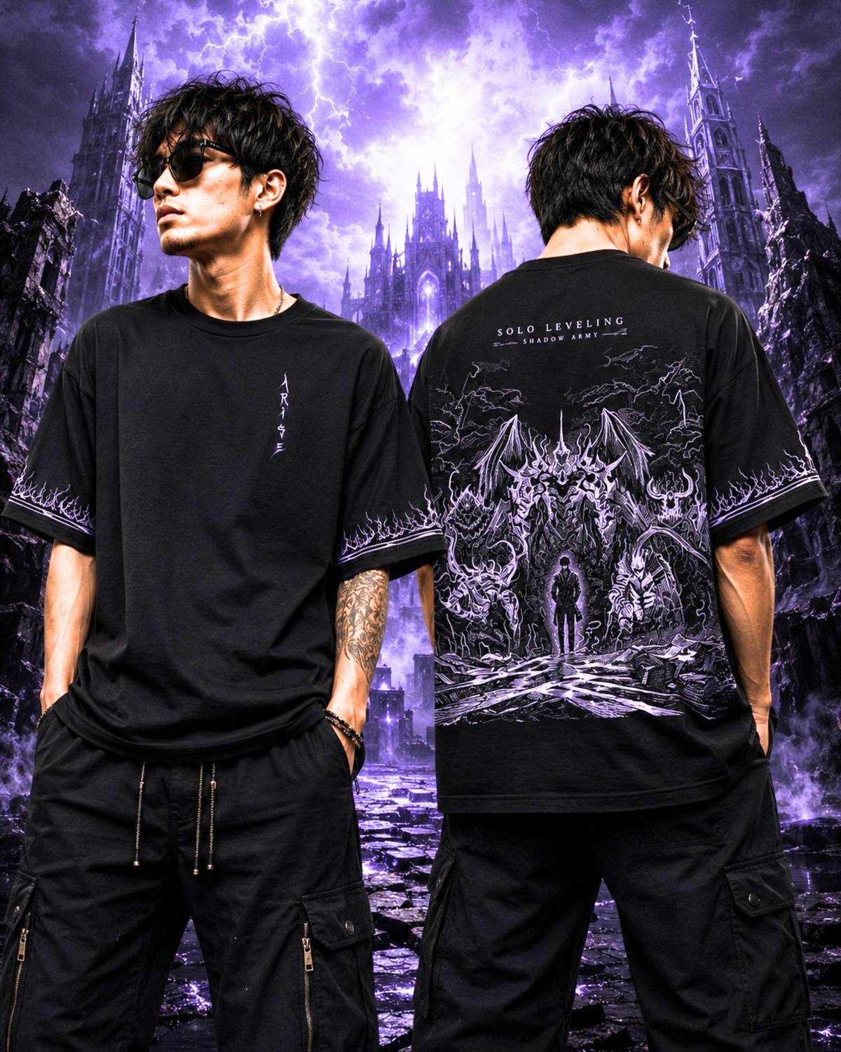 Larren Devis Black Round Neck T-Shirt - Image 2
