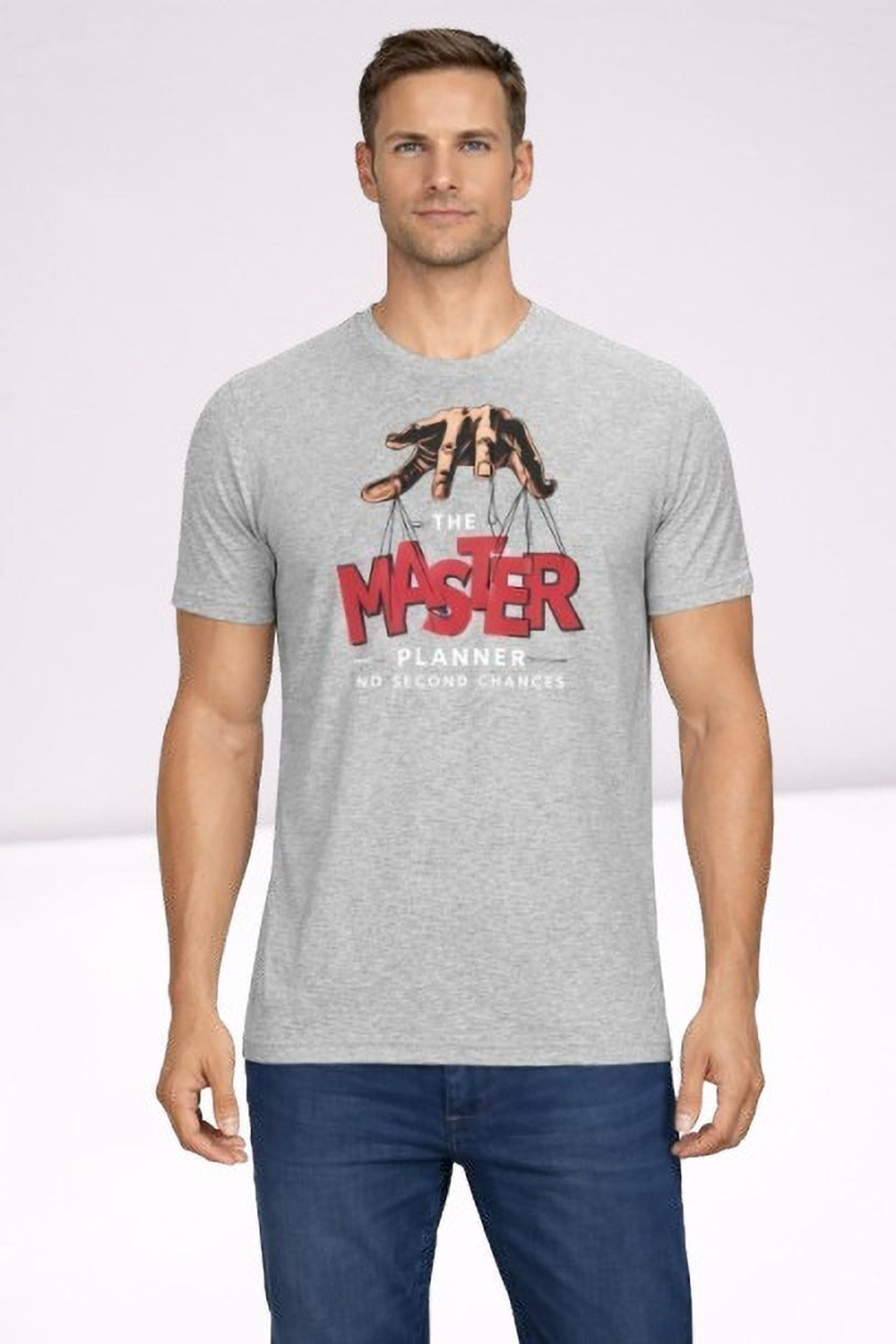 Image of Vmens99 Printed Men Round Neck Black T-Shirt