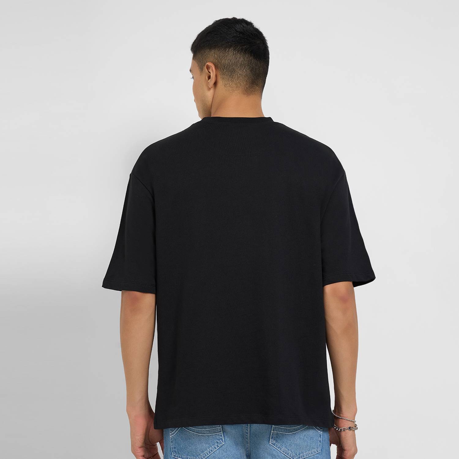 SF Jeans by Pantaloons Black T-Shirt - Image 2