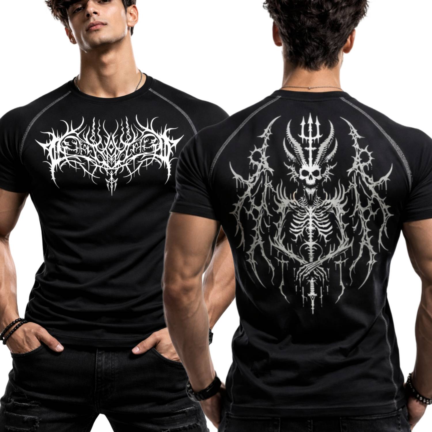 Wayup Black Men's Round Neck T-Shirt - Image 4